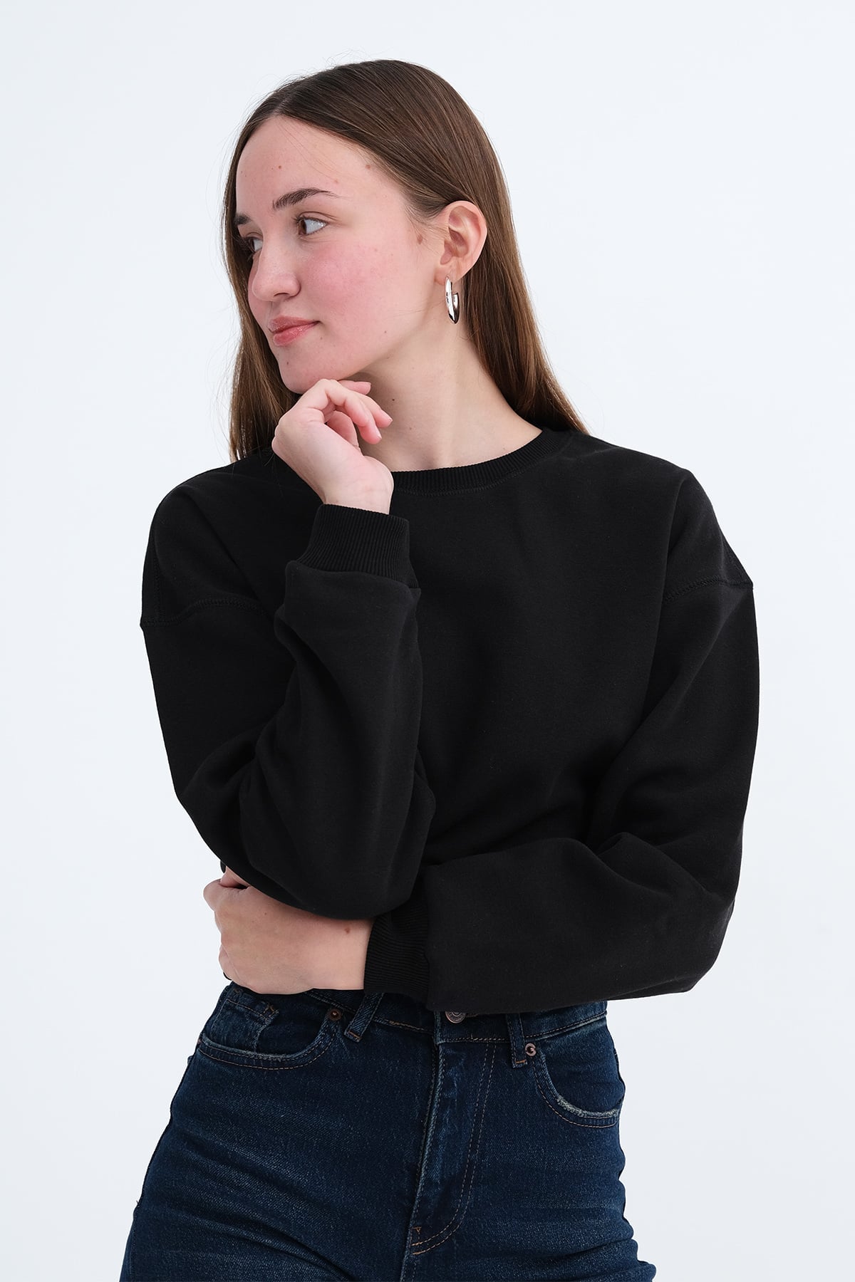 Black_Brushed-Crew-Neck-Sweatshirt-addax
