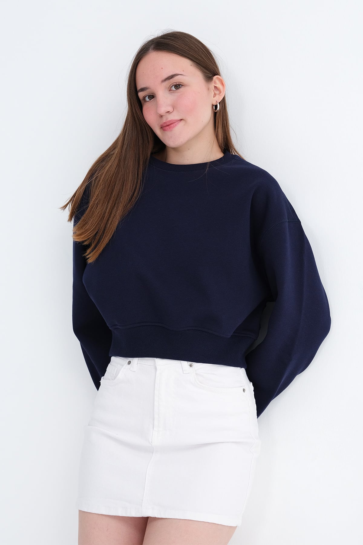 Dark-Night-Blue_Brushed-Crew-Neck-Sweatshirt-addax