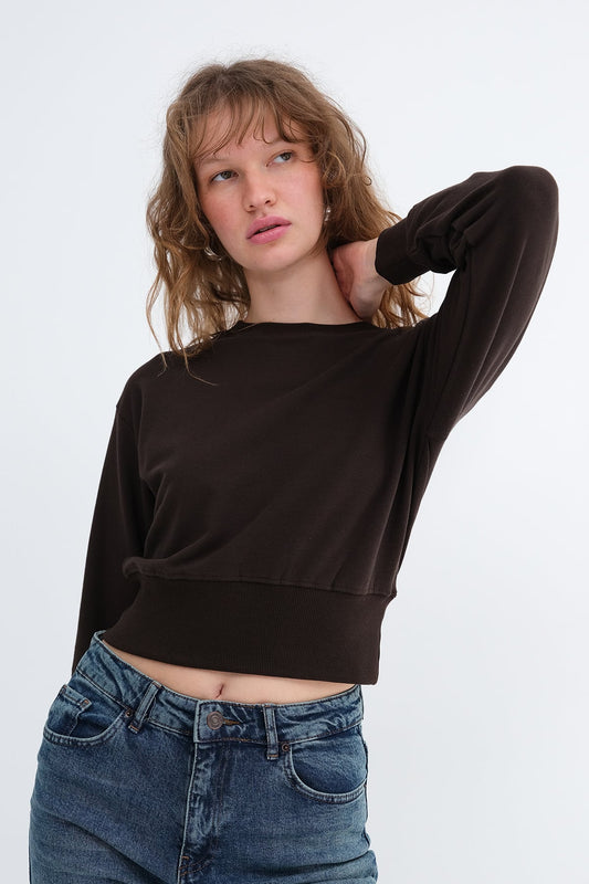 Bitter-Coffee_Crew-Neck-Modal- Sweatshirt-addax
