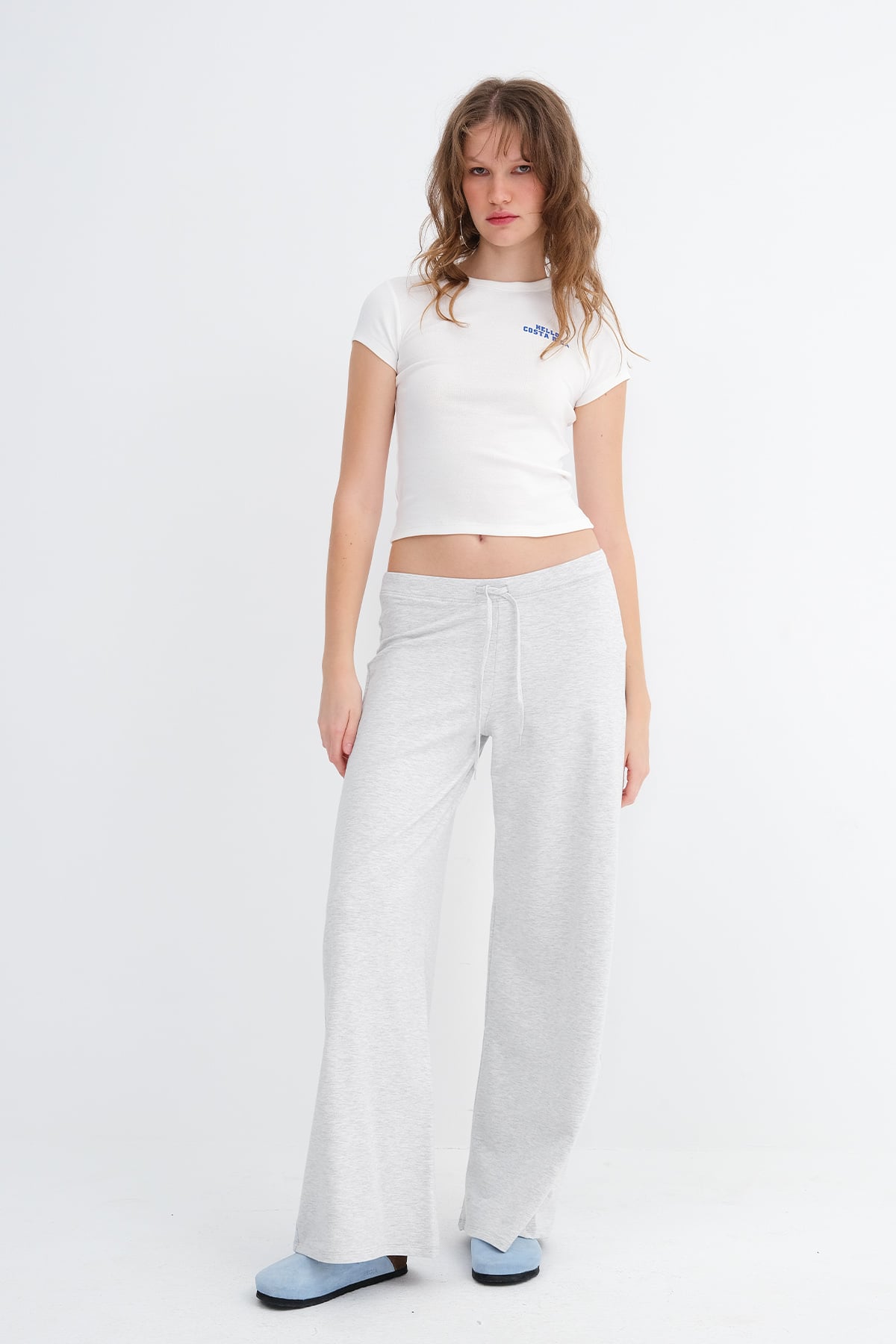 Snow-Melange_Elasticated-Waist-Modal-Joggers-addax