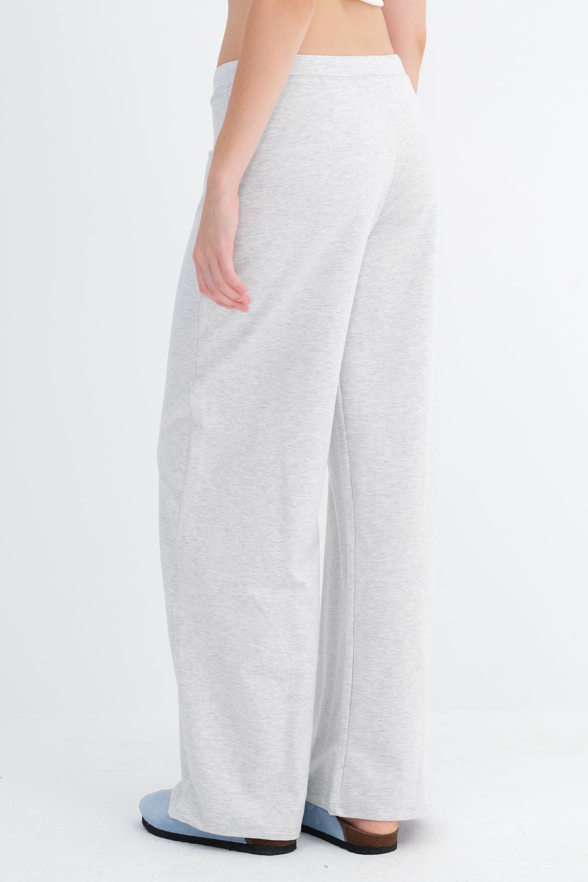 Snow-Melange_Elasticated-Waist-Modal-Joggers-addax