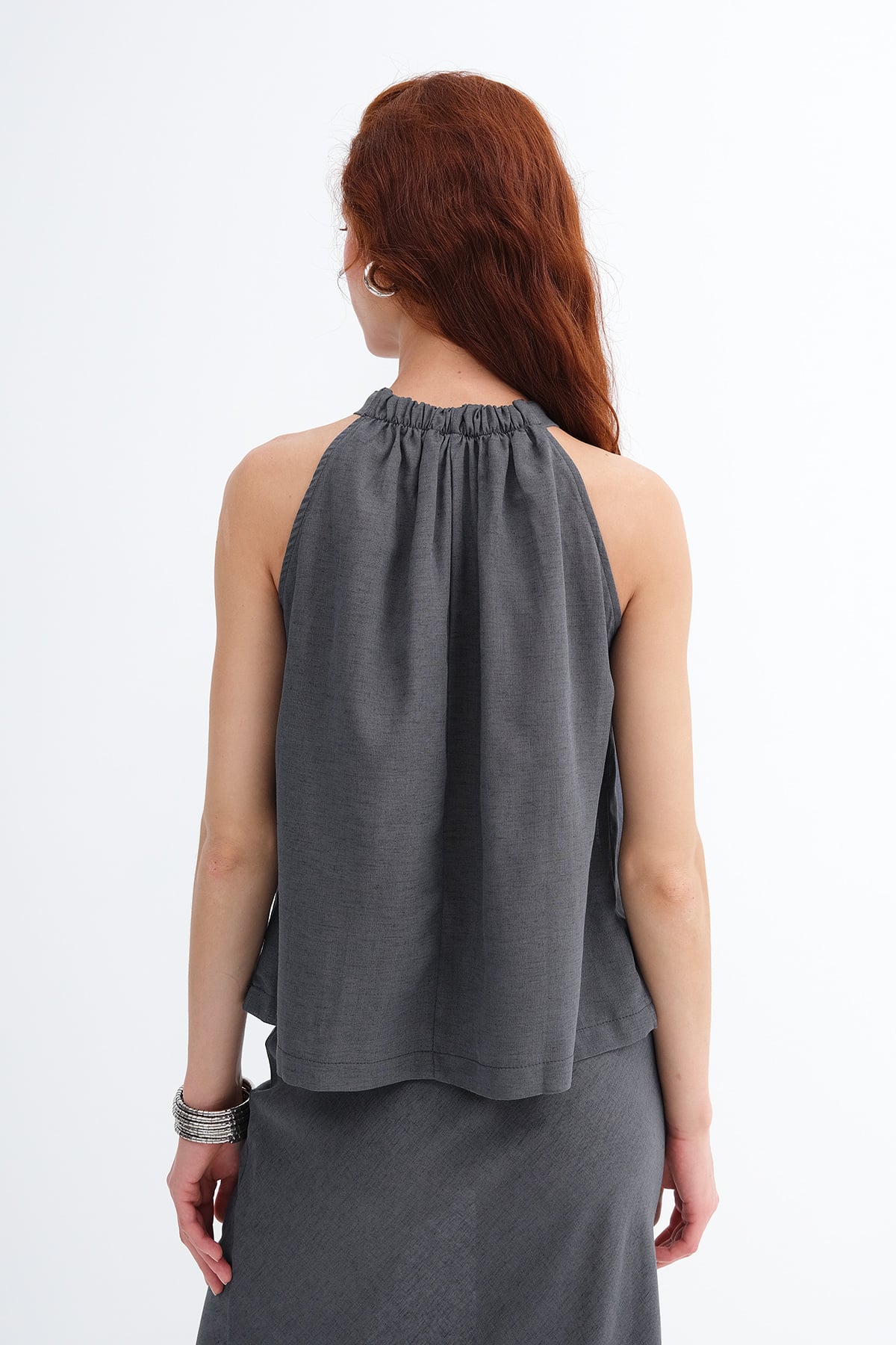 Charcoal_Sleeveless-Neckline-Blend-Blouse-addax