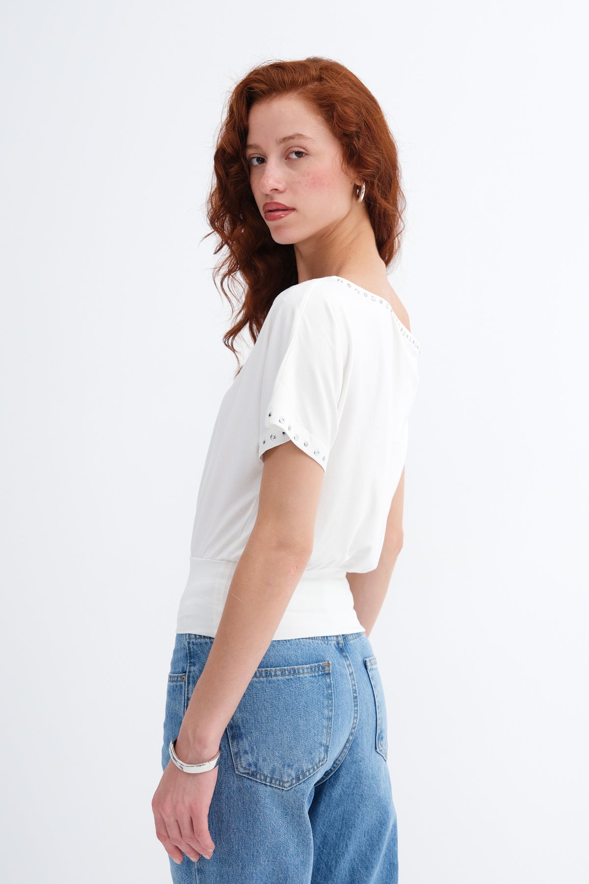 Ecru_Asymmetrical-Studded-T-Shirt-addax