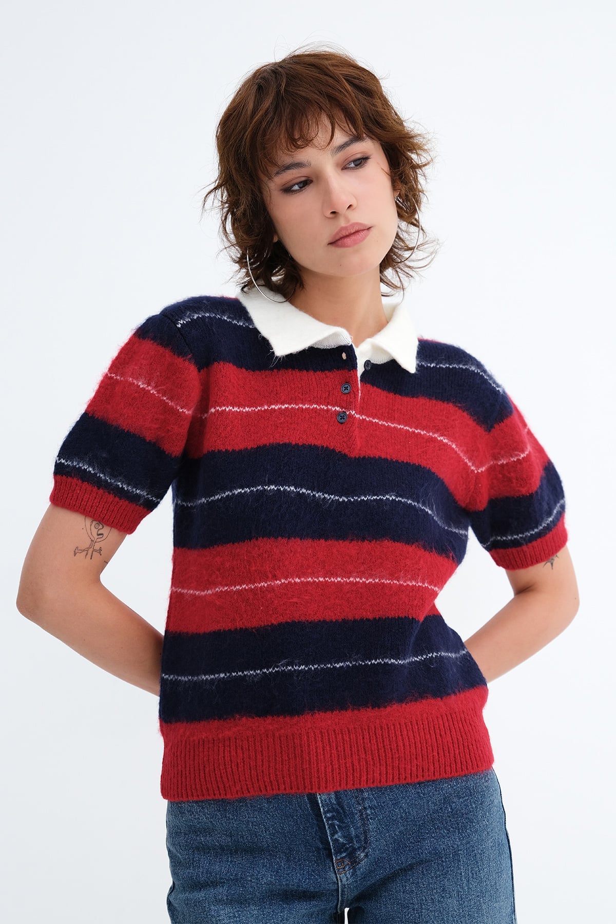 Short Sleeve Knit Top