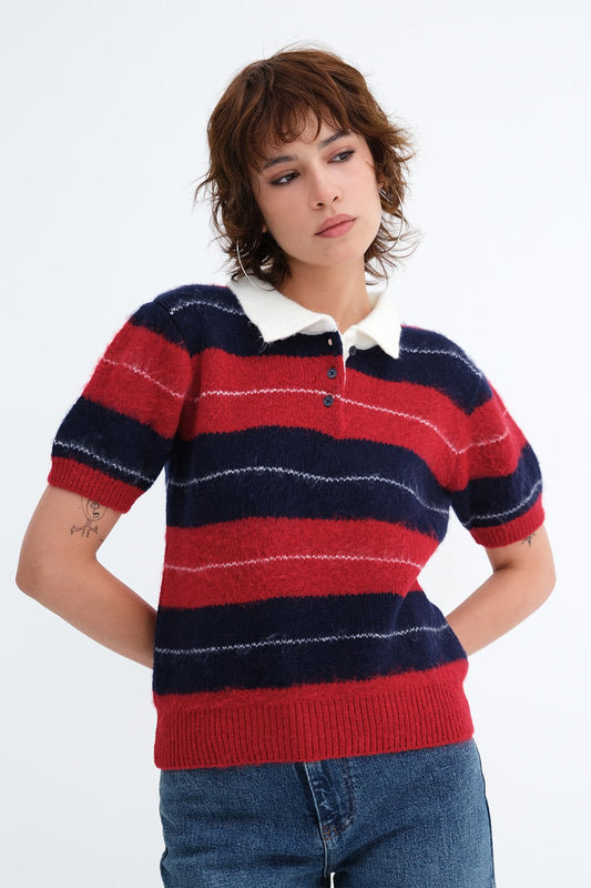 Red_Short-Sleeve-Knit-Top-addax