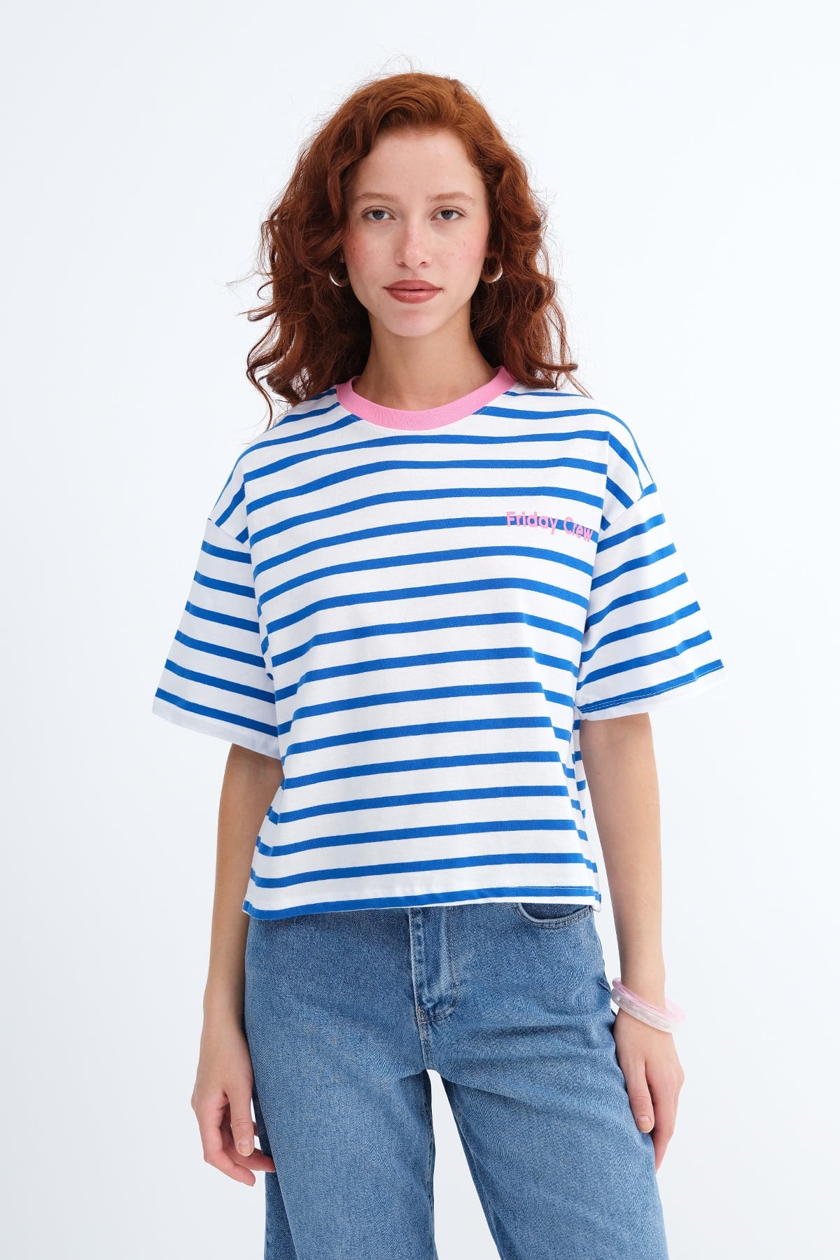 Blue---Ecru_Striped-T-Shirt-addax