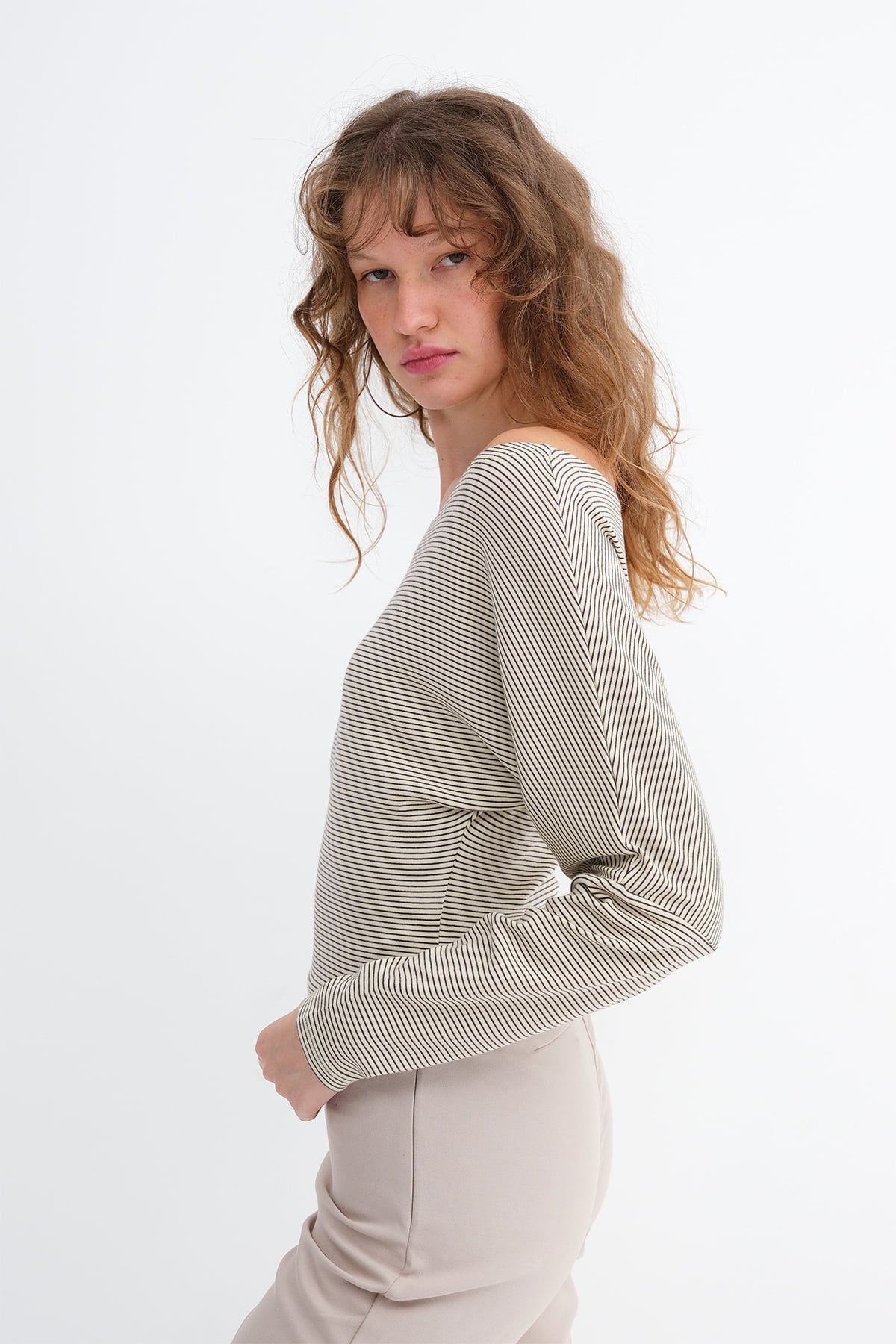 L.Yellow-S.brown_Striped-Long-Sleeve-Blouse-addax