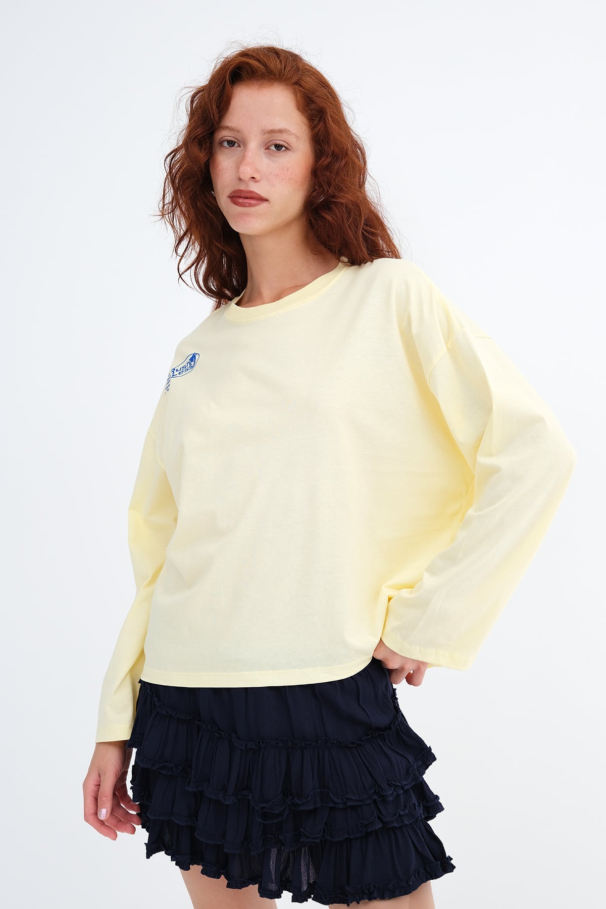 Light-Yellow_Printed-Long-Sleeve-T-Shirt-addax