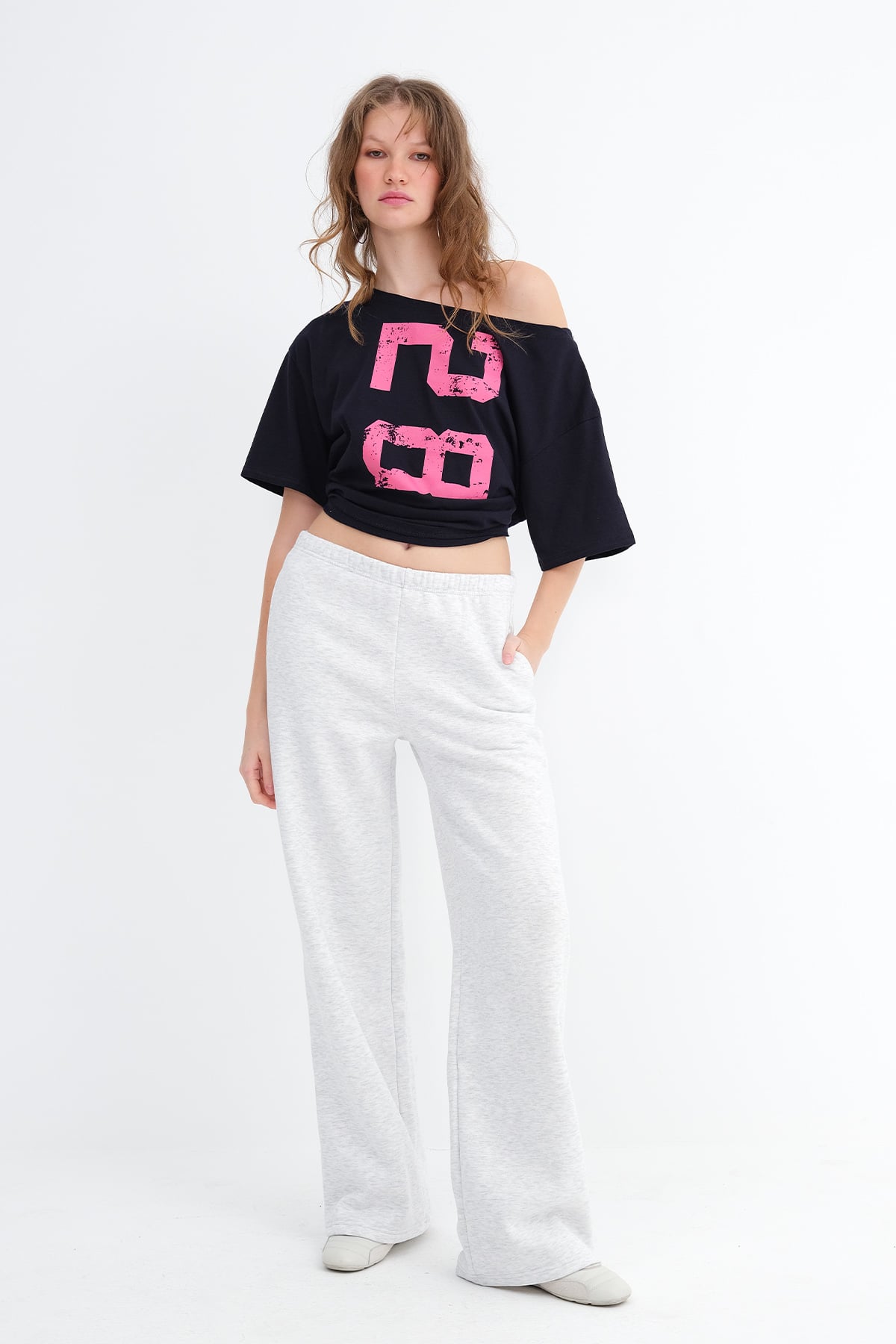 Snow-Melange_Fleece-Joggers-addax