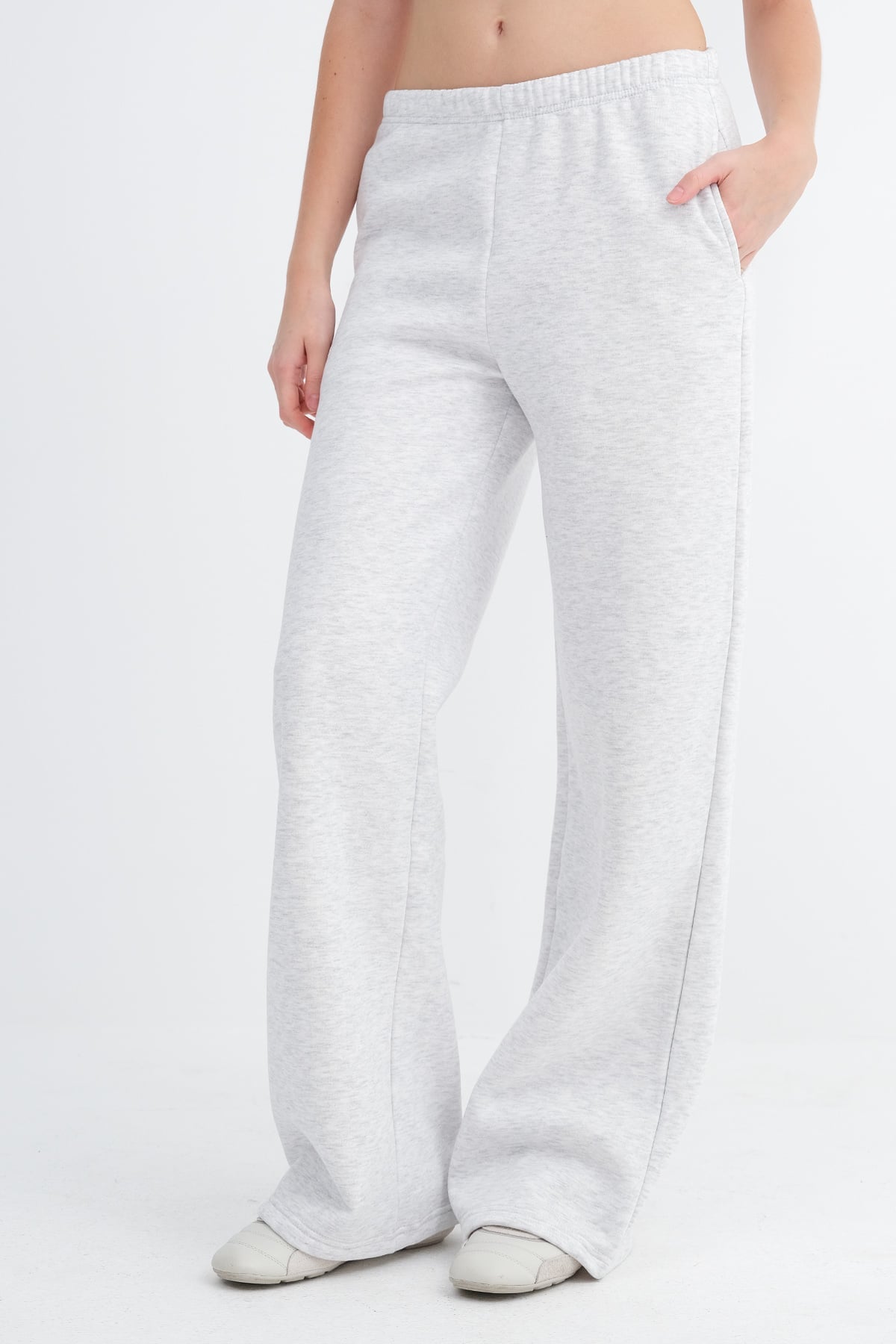 Snow-Melange_Fleece-Joggers-addax