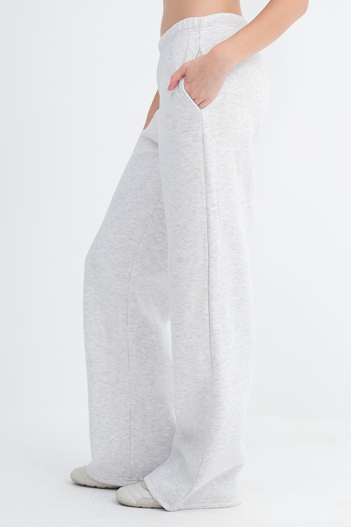 Snow-Melange_Fleece-Joggers-addax