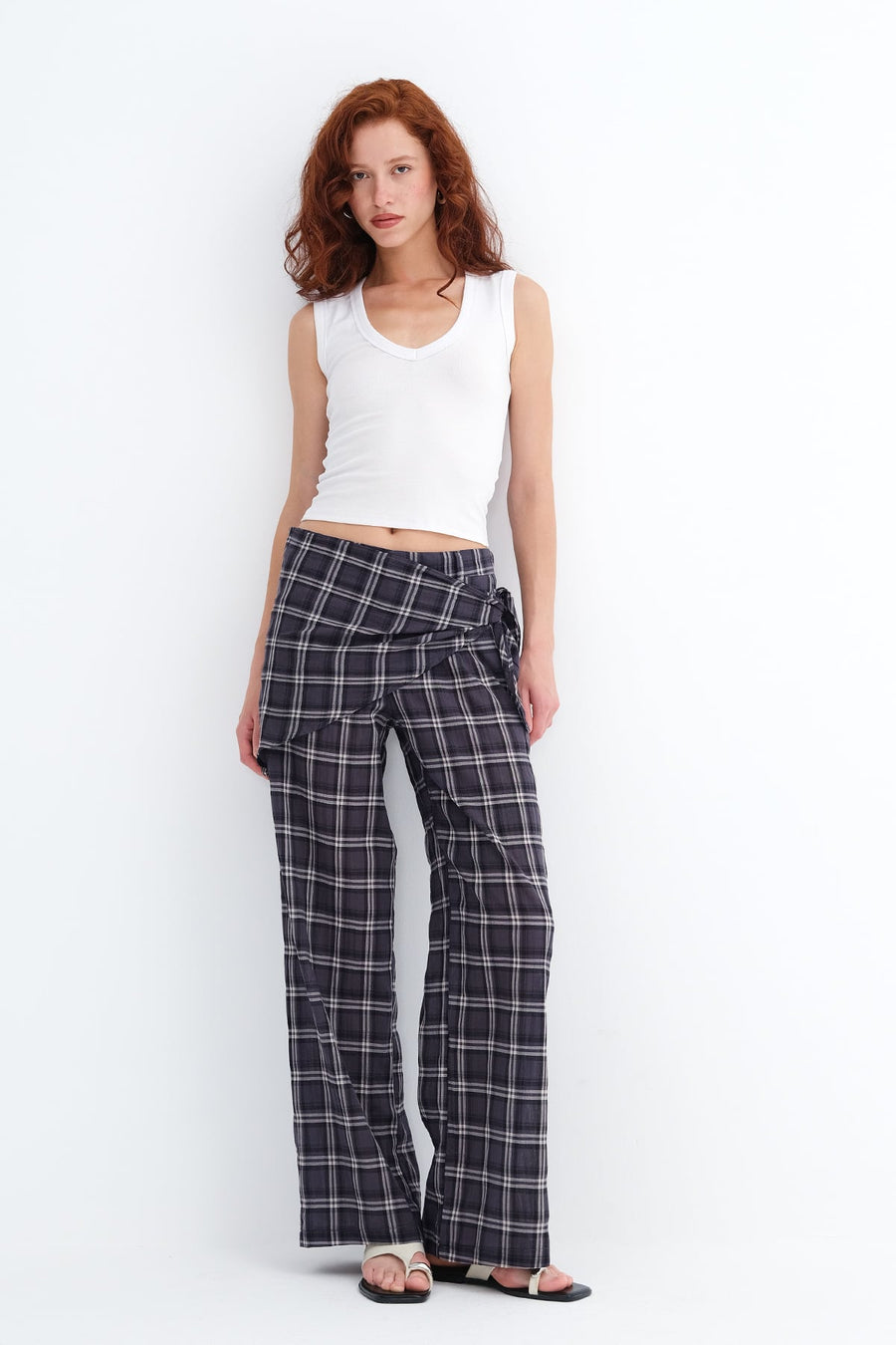 Dark-Night-Blue_Checked-Tie-Front-Trousers-addax