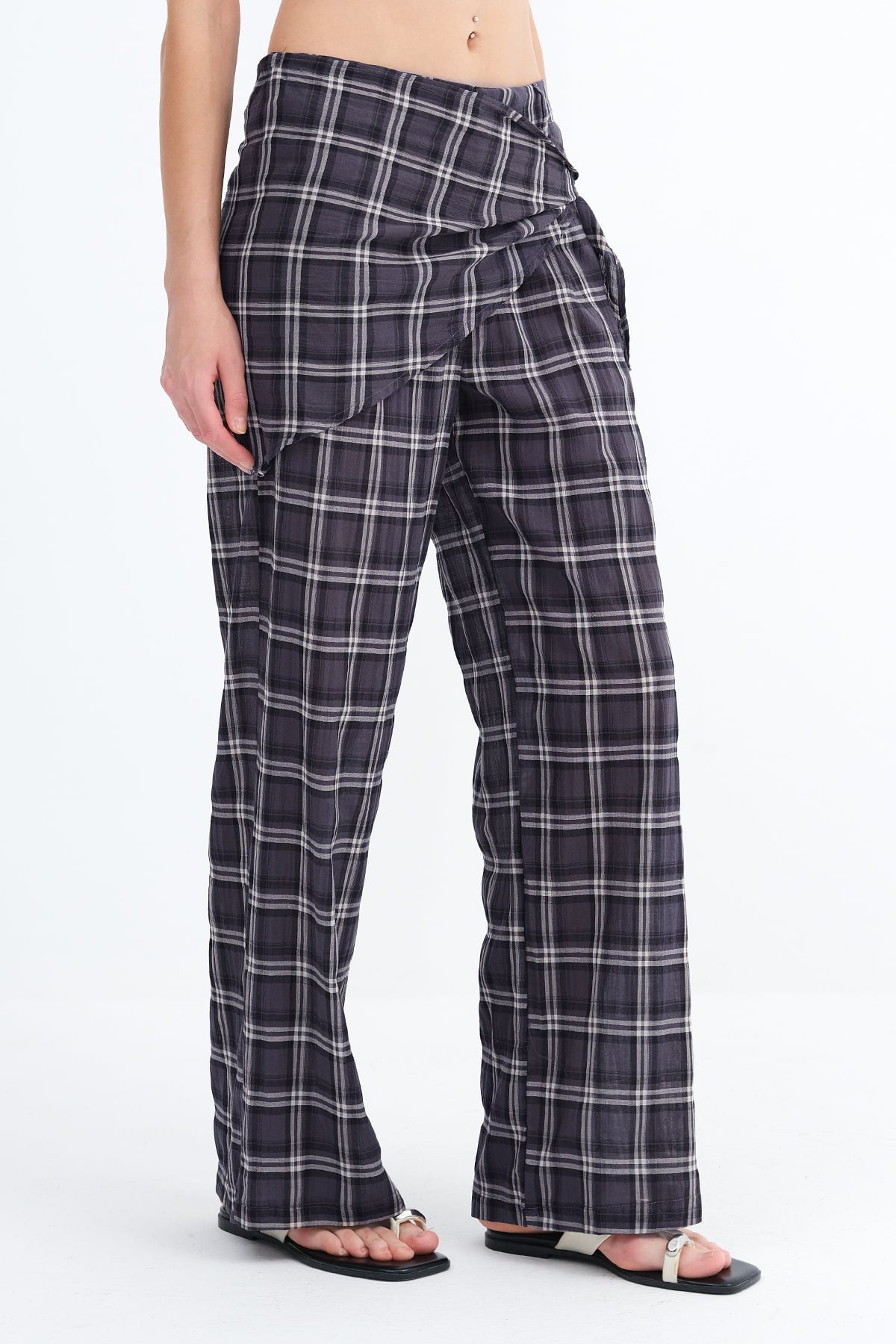 Dark-Night-Blue_Checked-Tie-Front-Trousers-addax