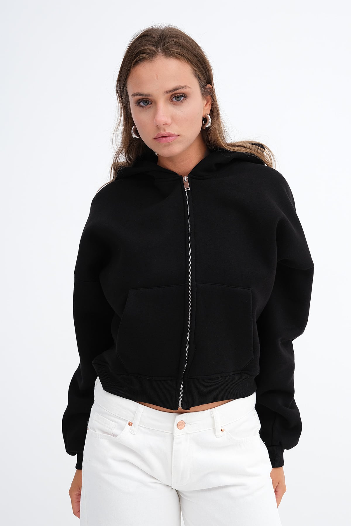 Black_Kapüşonlu-Şardonlu-Sweatshirt-H13246-addax