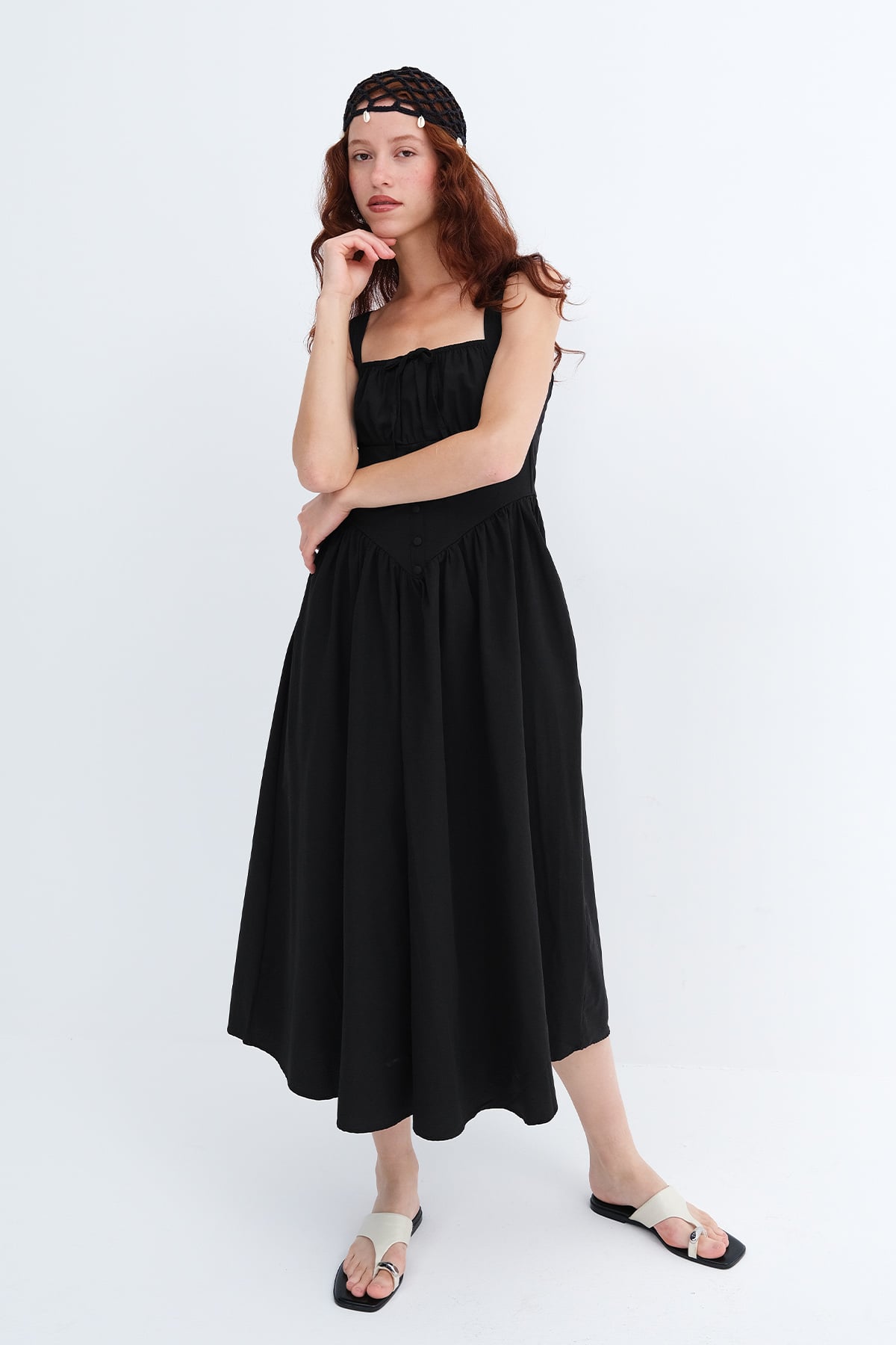 Black_Square-Neck-Midi-Dress-addax