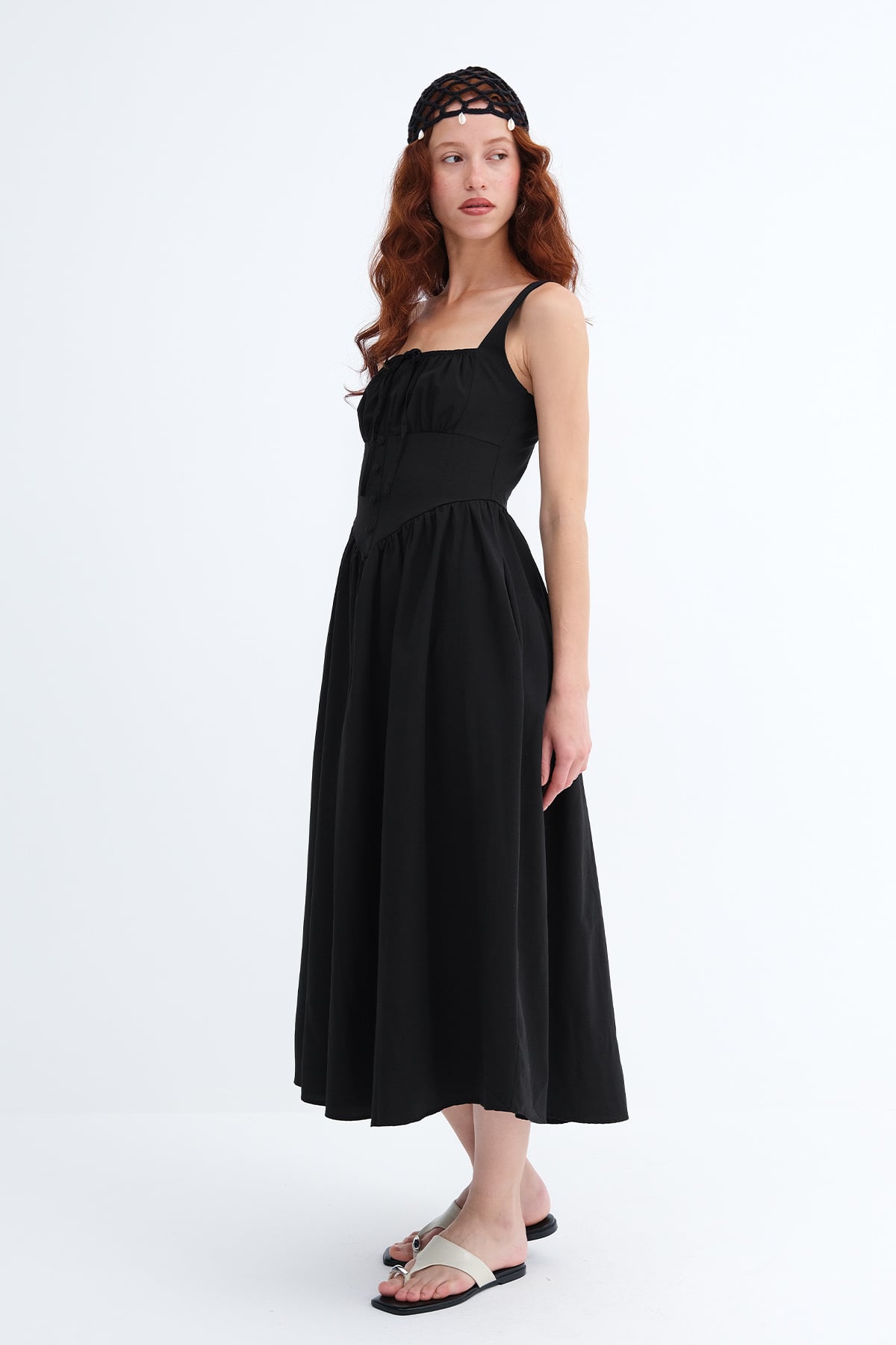 Black_Square-Neck-Midi-Dress-addax