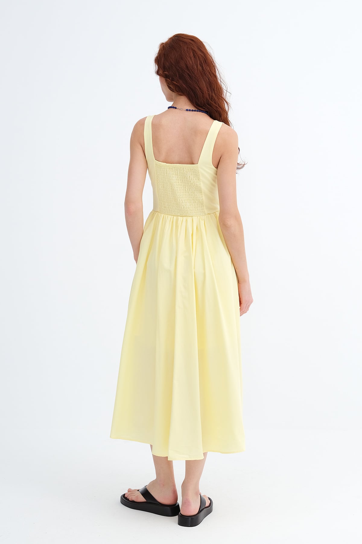 Yellow_Square-Neck-Midi-Dress-addax