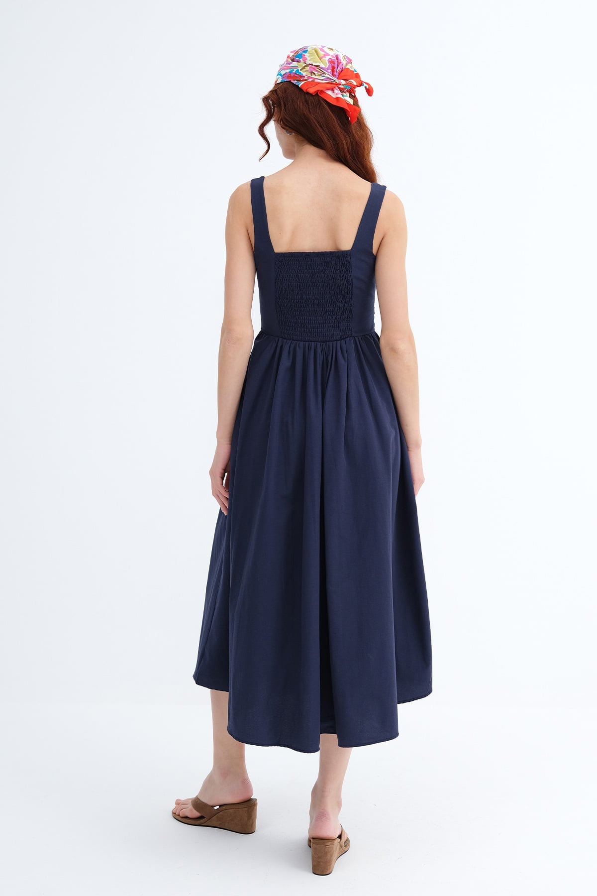 Dark-Night-Blue_Square-Neck-Midi-Dress-addax