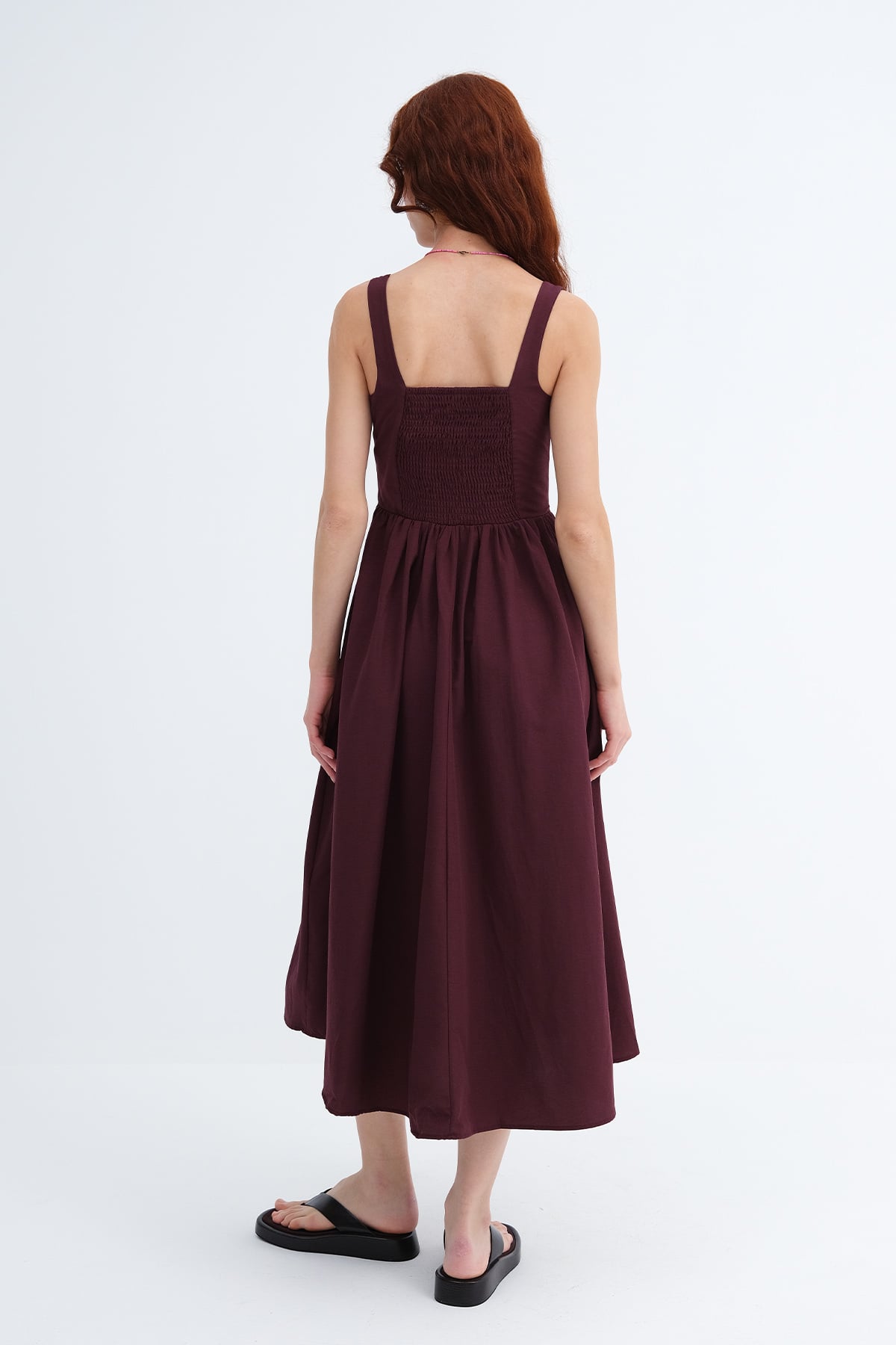 Burgundy_Square-Neck-Midi-Dress-addax