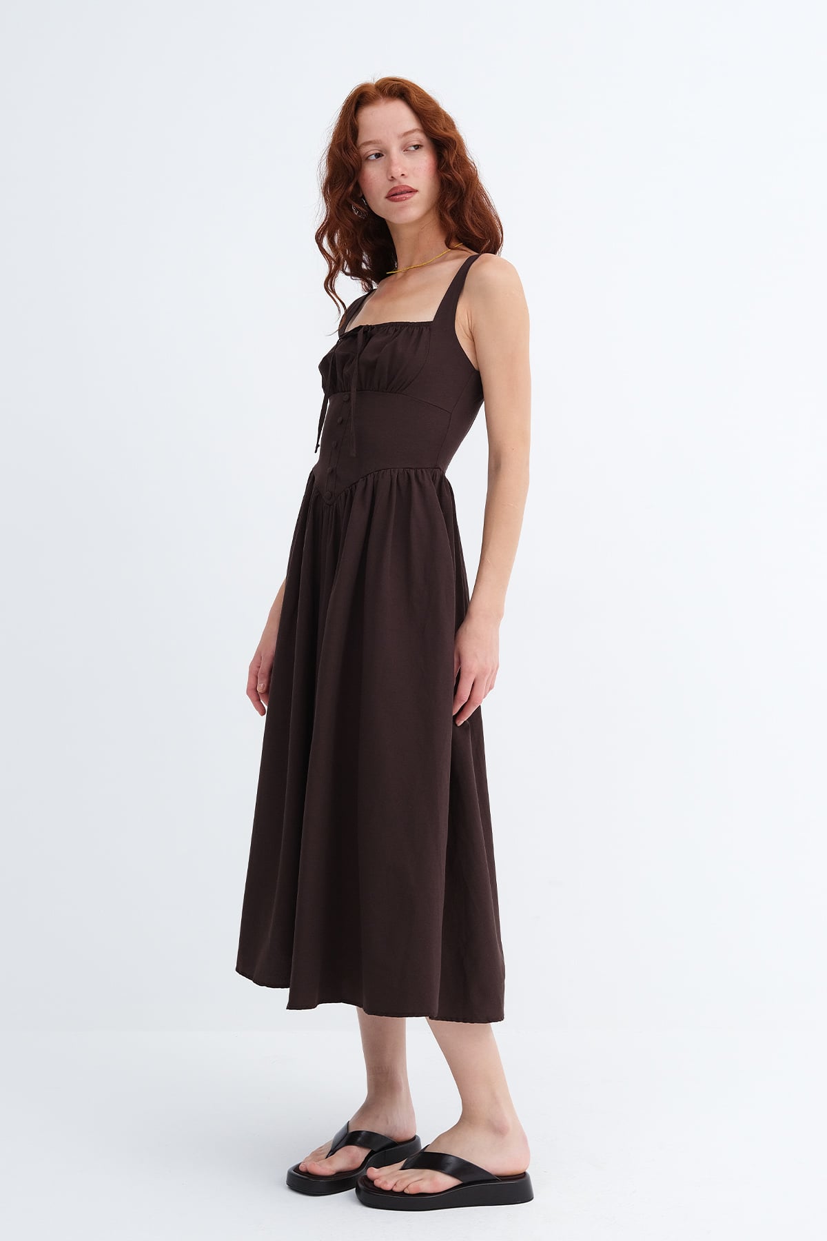 Bitter-Coffee_Square-Neck-Midi-Dress-addax