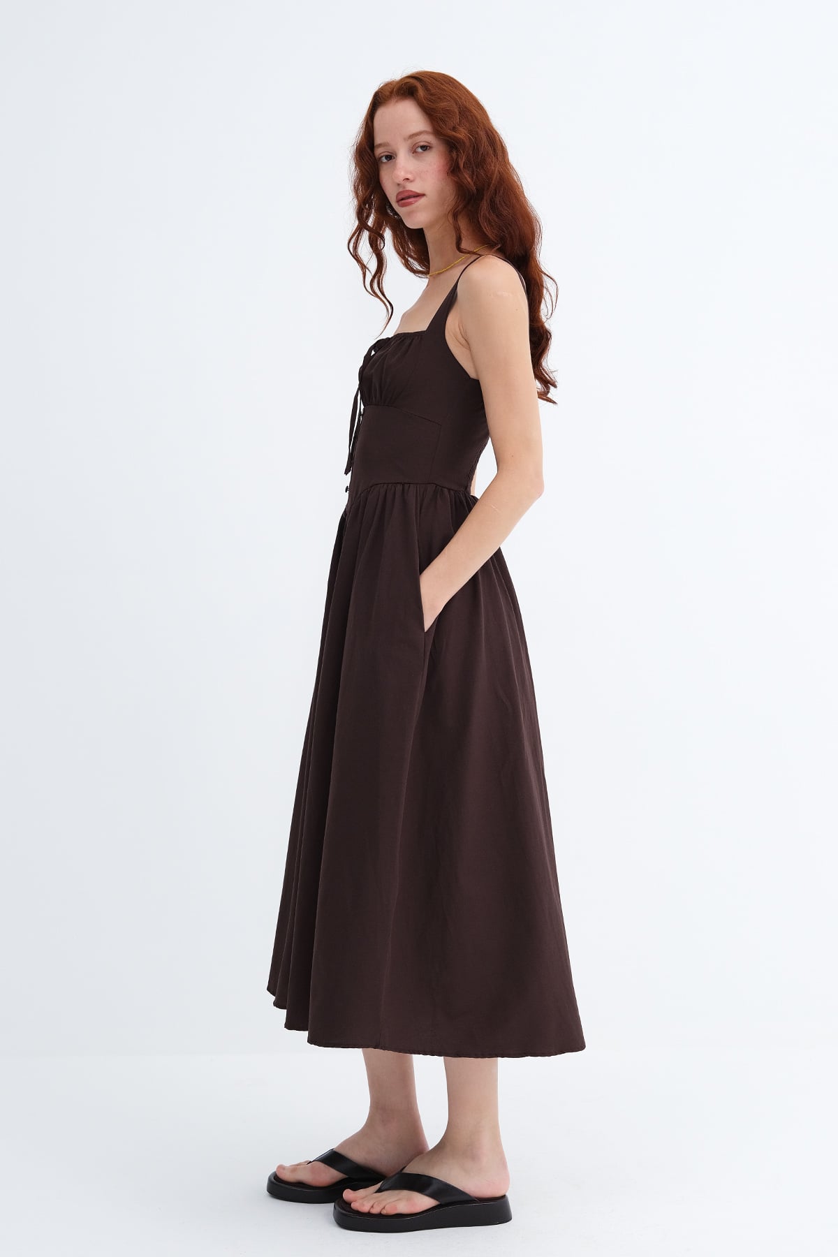 Bitter-Coffee_Square-Neck-Midi-Dress-addax