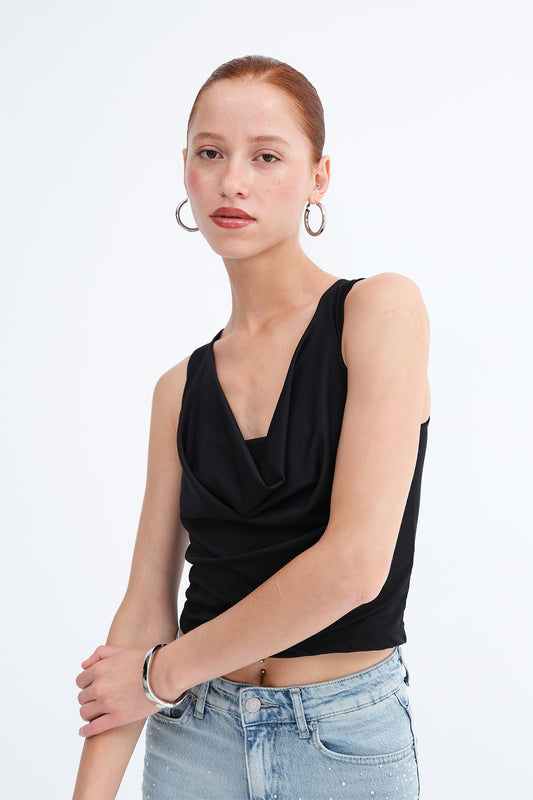 Black_Cowl-Neck-Sleeveless-Blouse-addax
