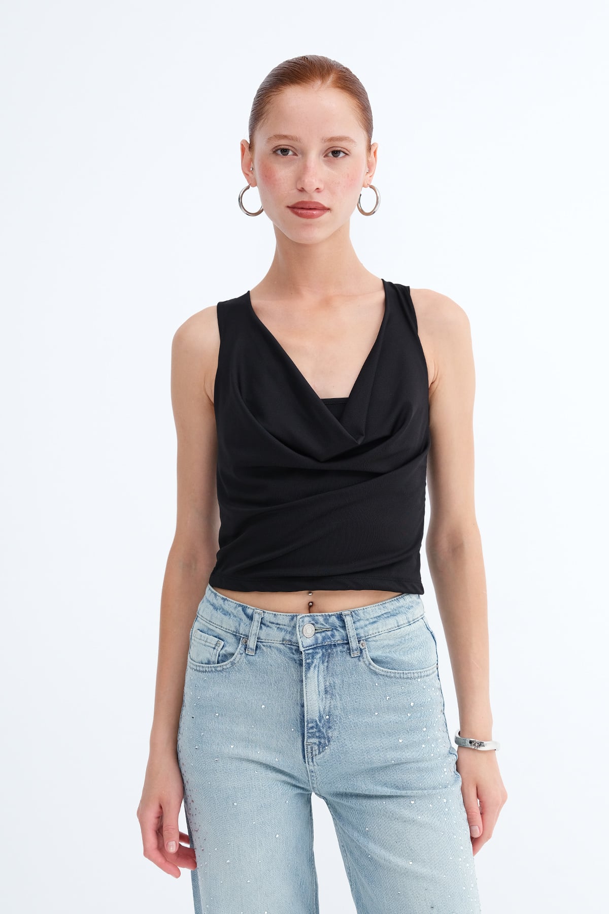 Black_Cowl-Neck-Sleeveless-Blouse-addax