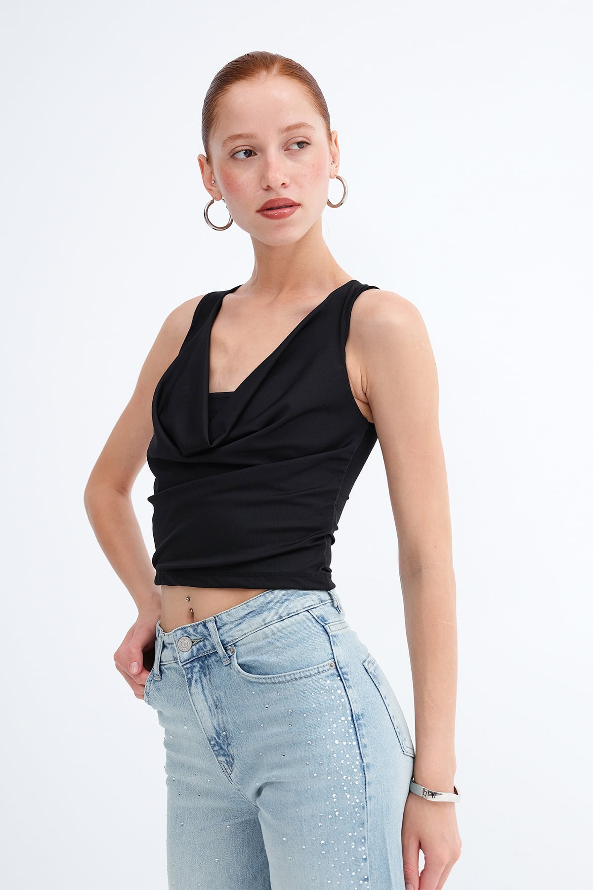 Black_Cowl-Neck-Sleeveless-Blouse-addax