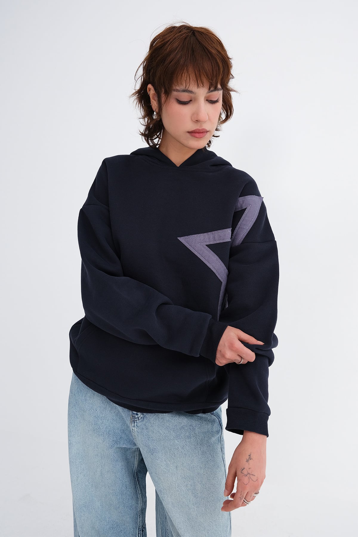 Dark-Night-Blue_Star-Embroidered-Brushed-Sweatshirt-addax