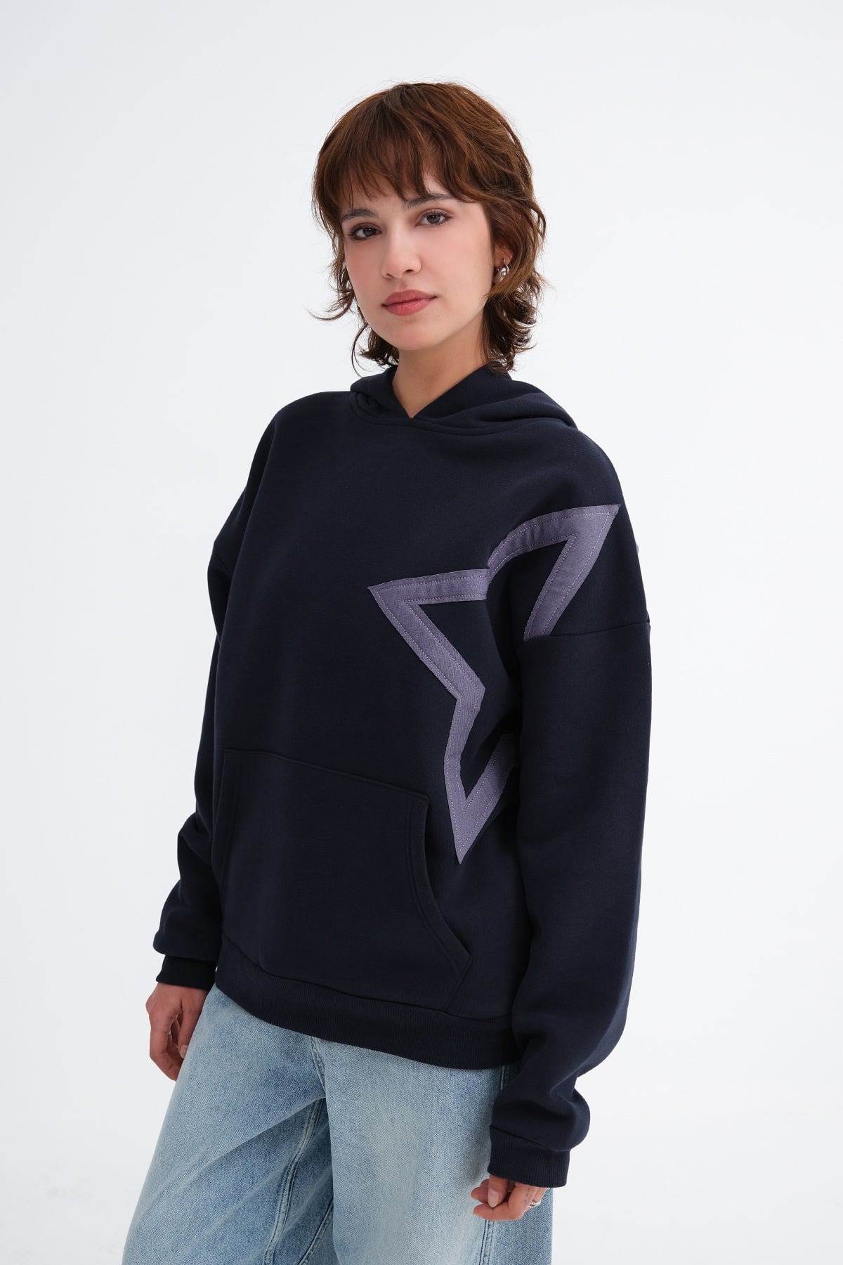 Dark-Night-Blue_Star-Embroidered-Brushed-Sweatshirt-addax