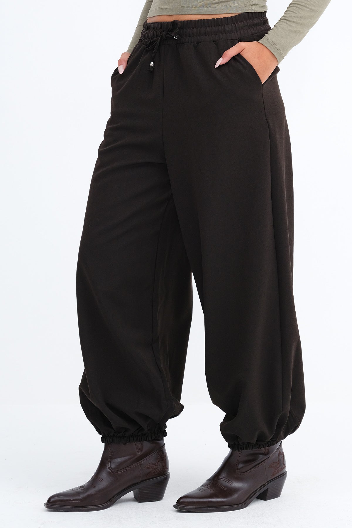 Bitter-Coffee_Beli-Lastikli-Balon-Pantolon-PN02635-addax