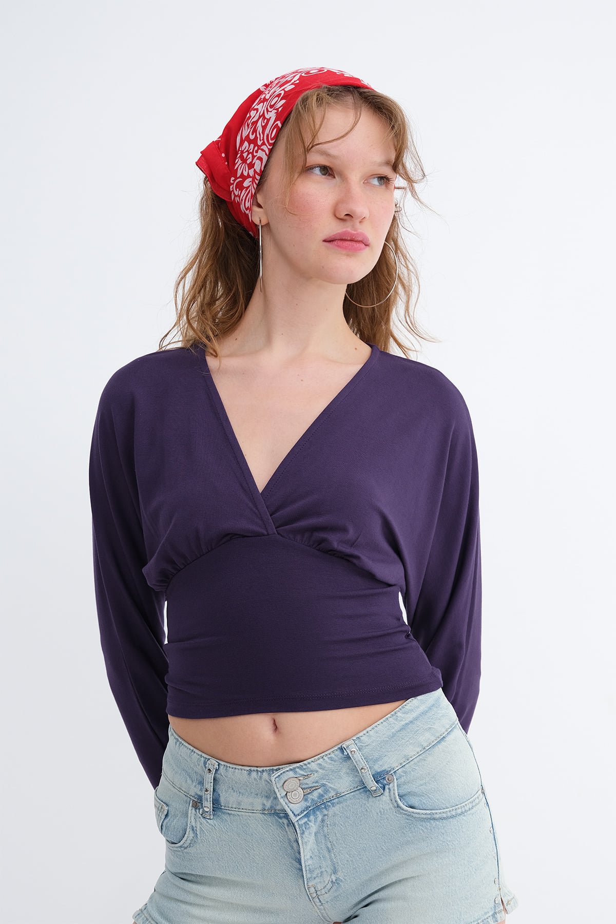 Purple_V-Neck-Long-Sleeve-Blouse-addax