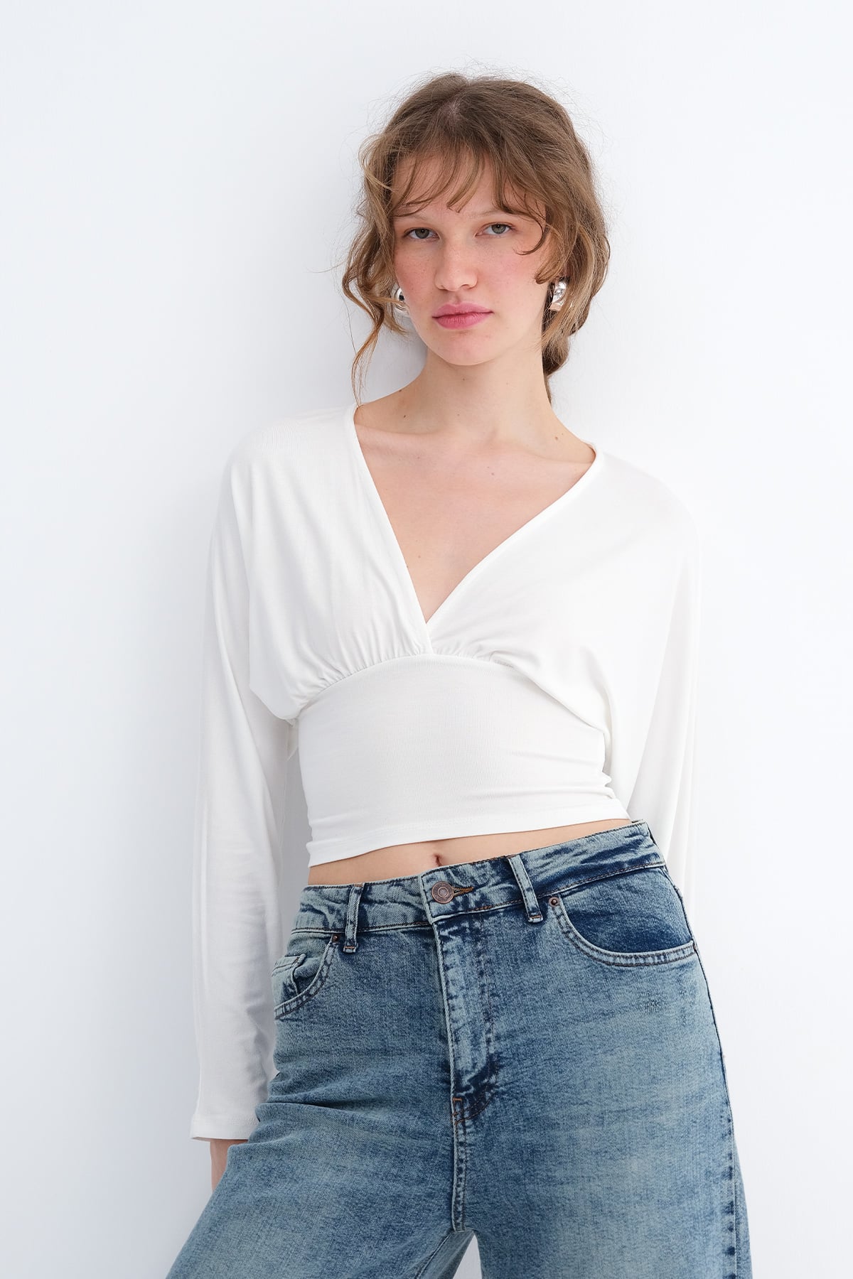Ecru_V-Neck-Long-Sleeve-Blouse-addax