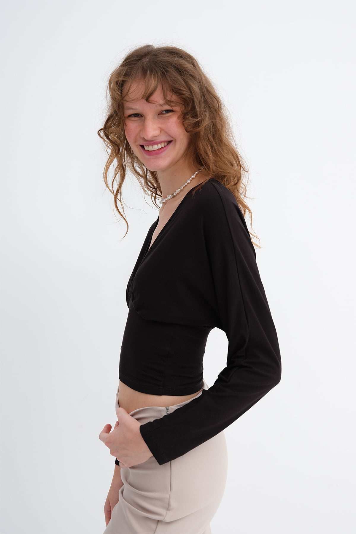Bitter-Coffee_V-Neck-Long-Sleeve-Blouse-addax