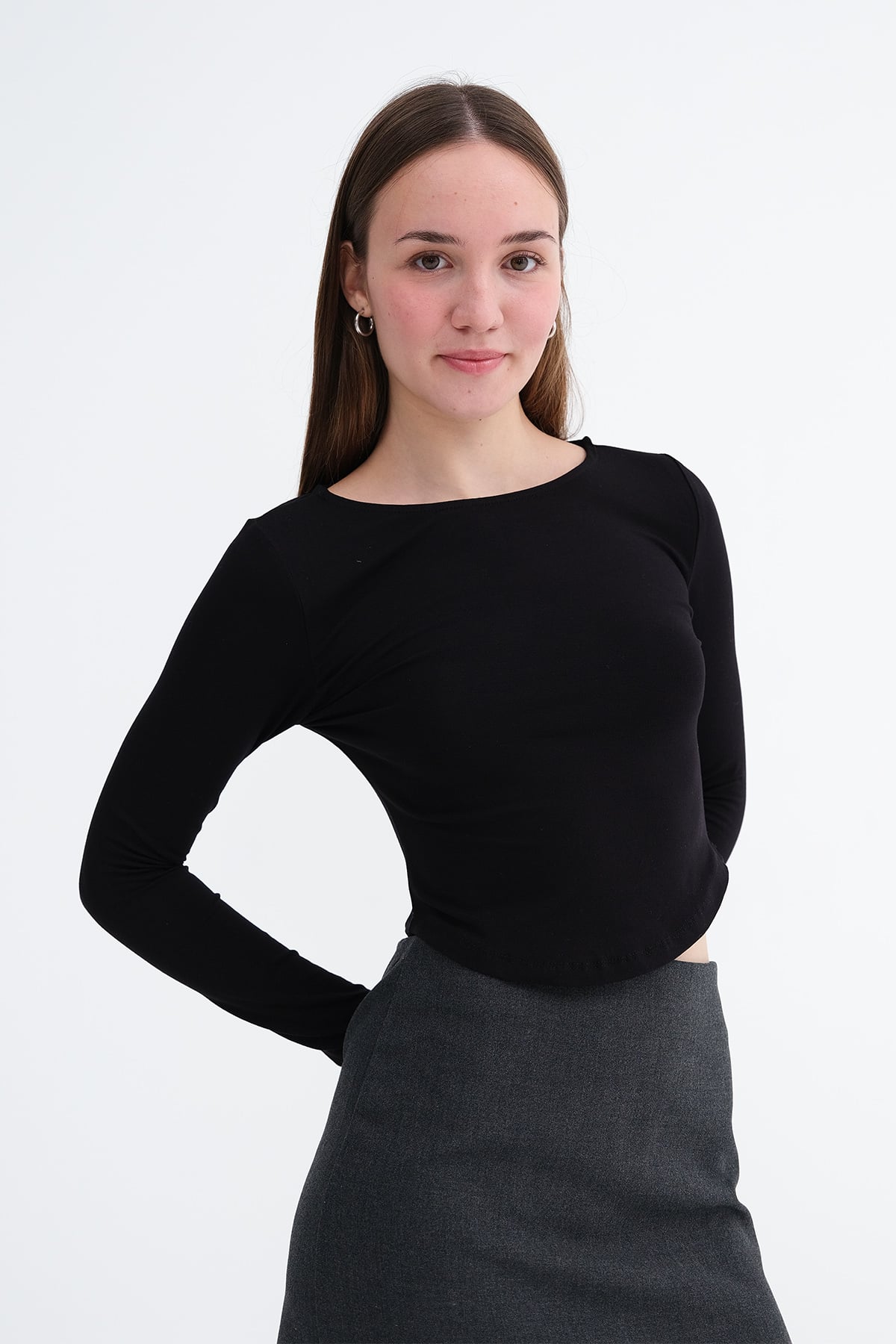 Black_Bisiklet-Yaka-Basic-Bluz-B1025-addax