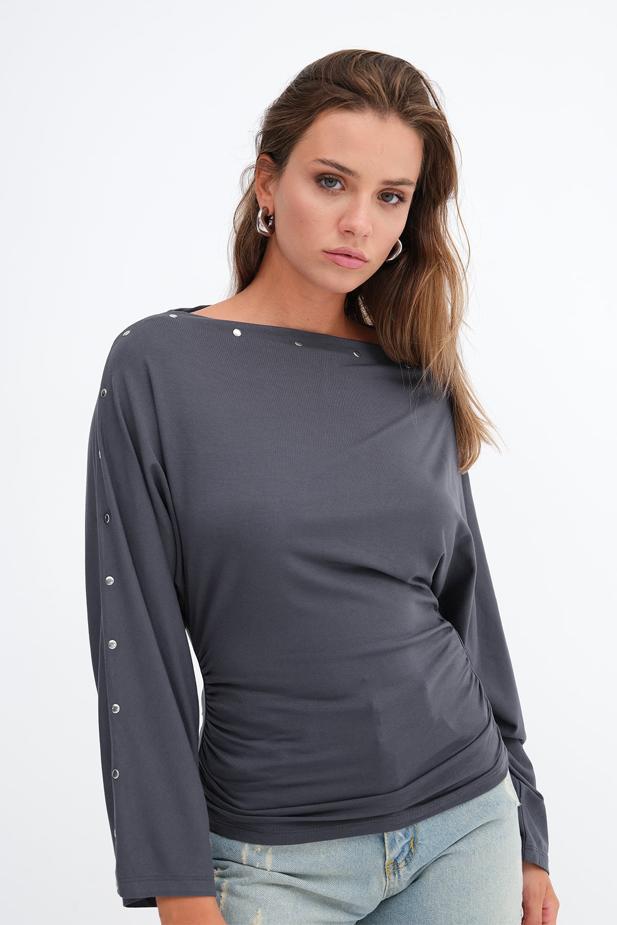 Charcoal_Stud-Detail-Long-Sleeve-Blouse-addax