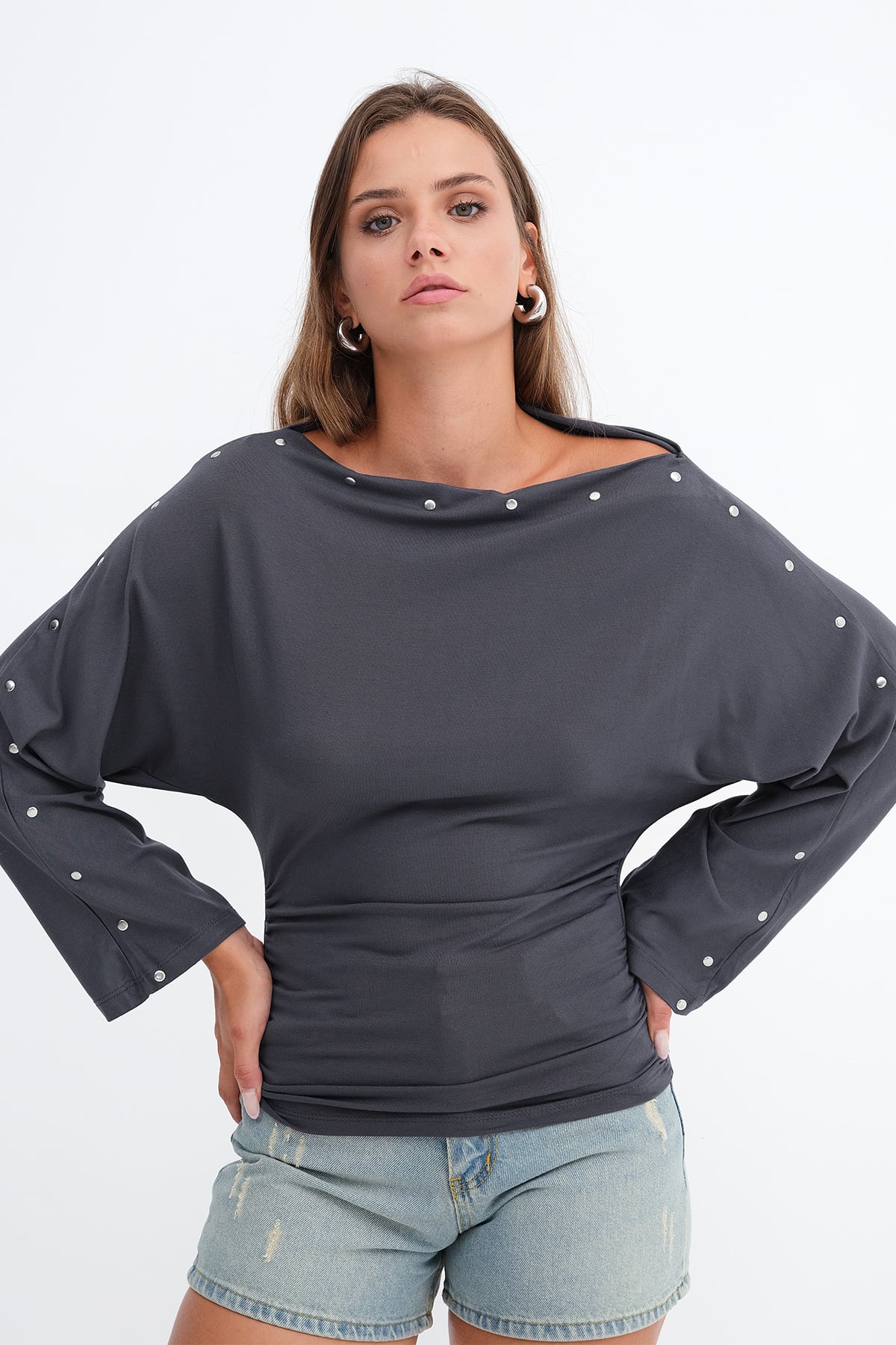 Charcoal_Stud-Detail-Long-Sleeve-Blouse-addax