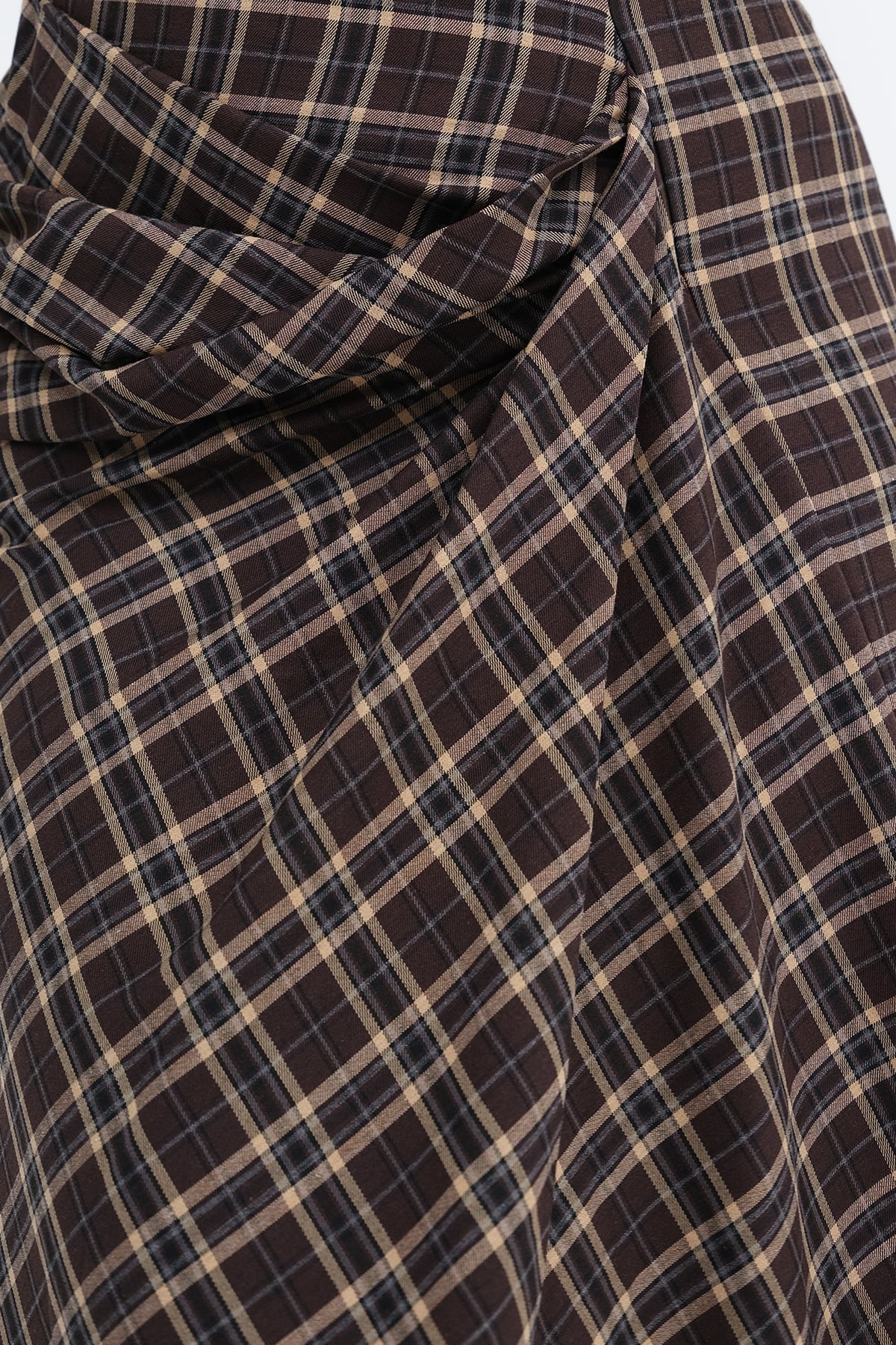 Brown_Checked-Midi-Skirt-addax