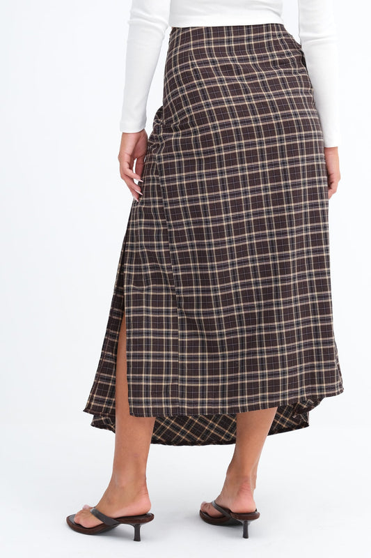 Brown_Checked-Midi-Skirt-addax
