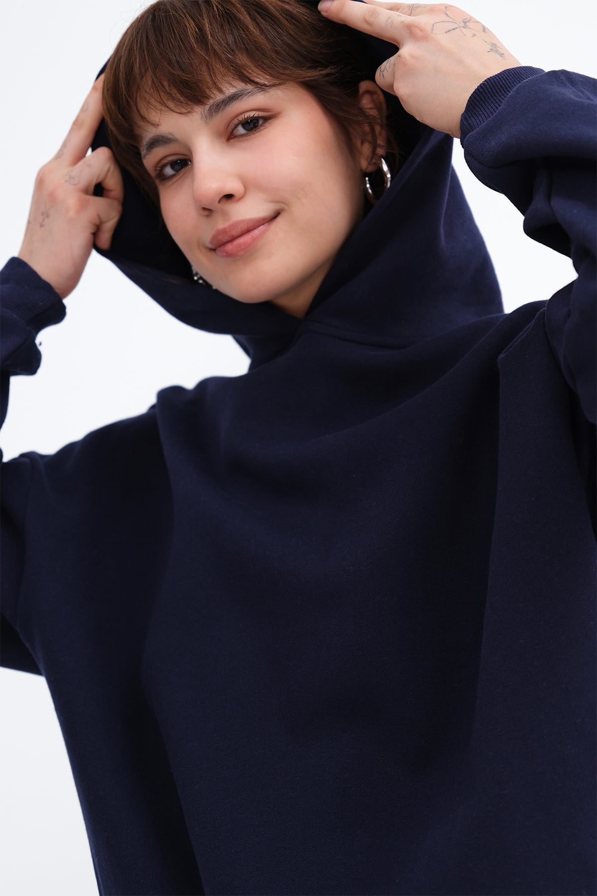 Dark-Night-Blue_Hooded-Brushed-Sweatshirt-addax