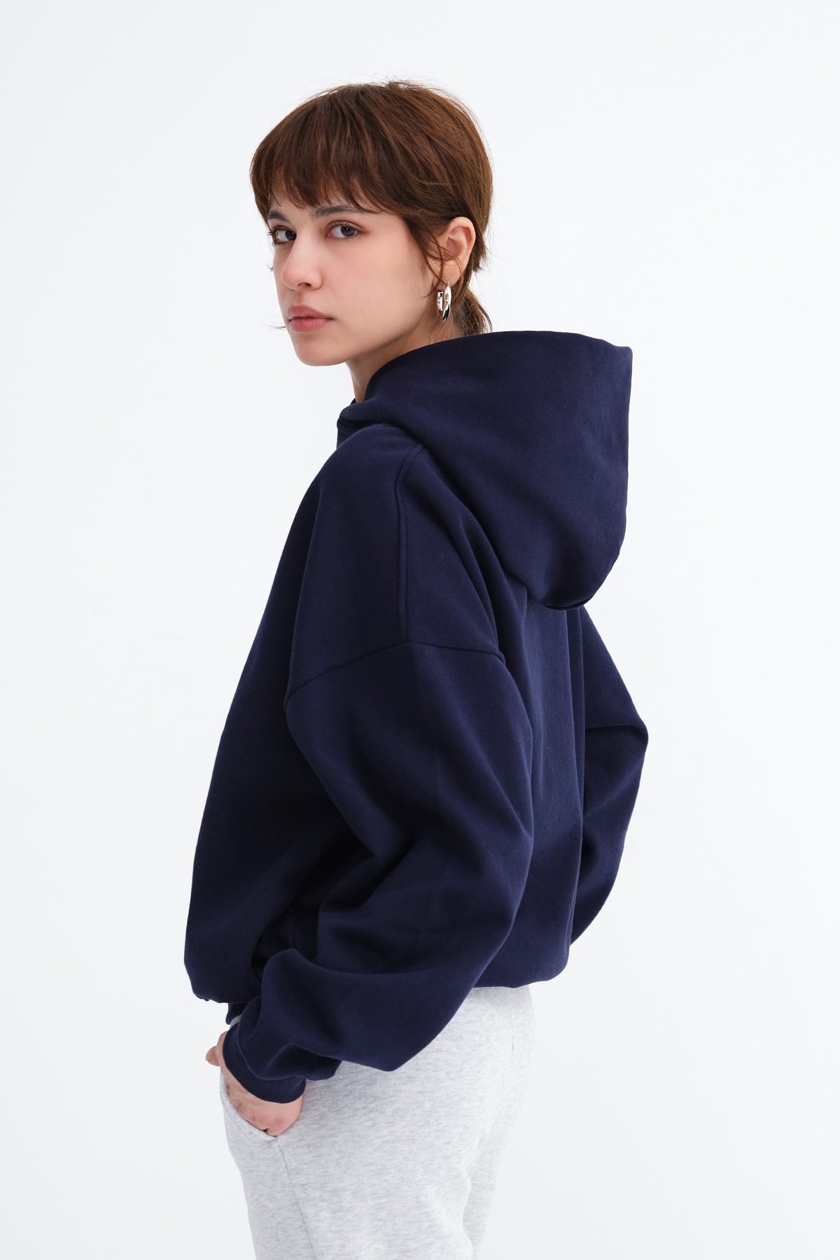 Dark-Night-Blue_Hooded-Brushed-Sweatshirt-addax
