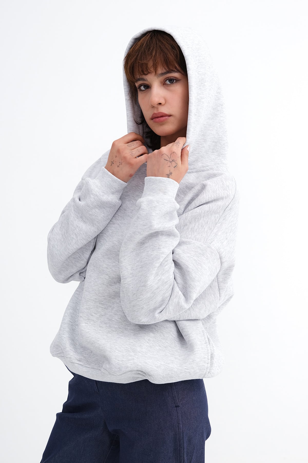 Snow-Melange_Hooded-Brushed-Sweatshirt-addax