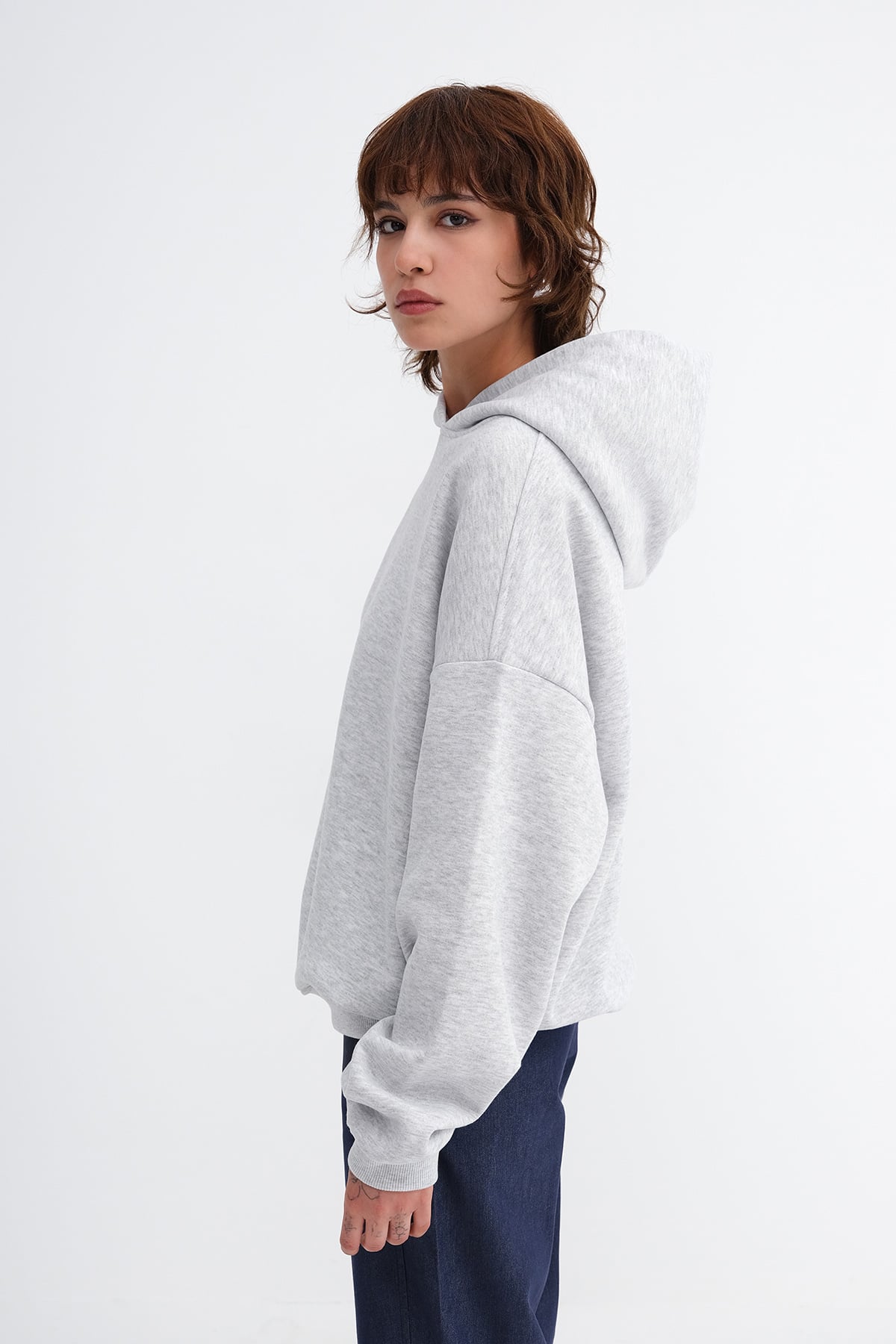 Snow-Melange_Hooded-Brushed-Sweatshirt-addax
