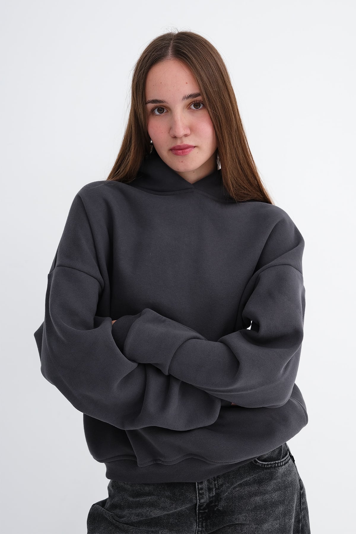 L.Charcoal_Hooded-Brushed-Sweatshirt-addax