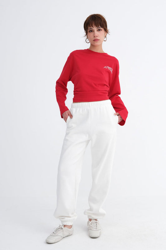 Ecru_Elasticated-Cuff-Fleece-Joggers-addax