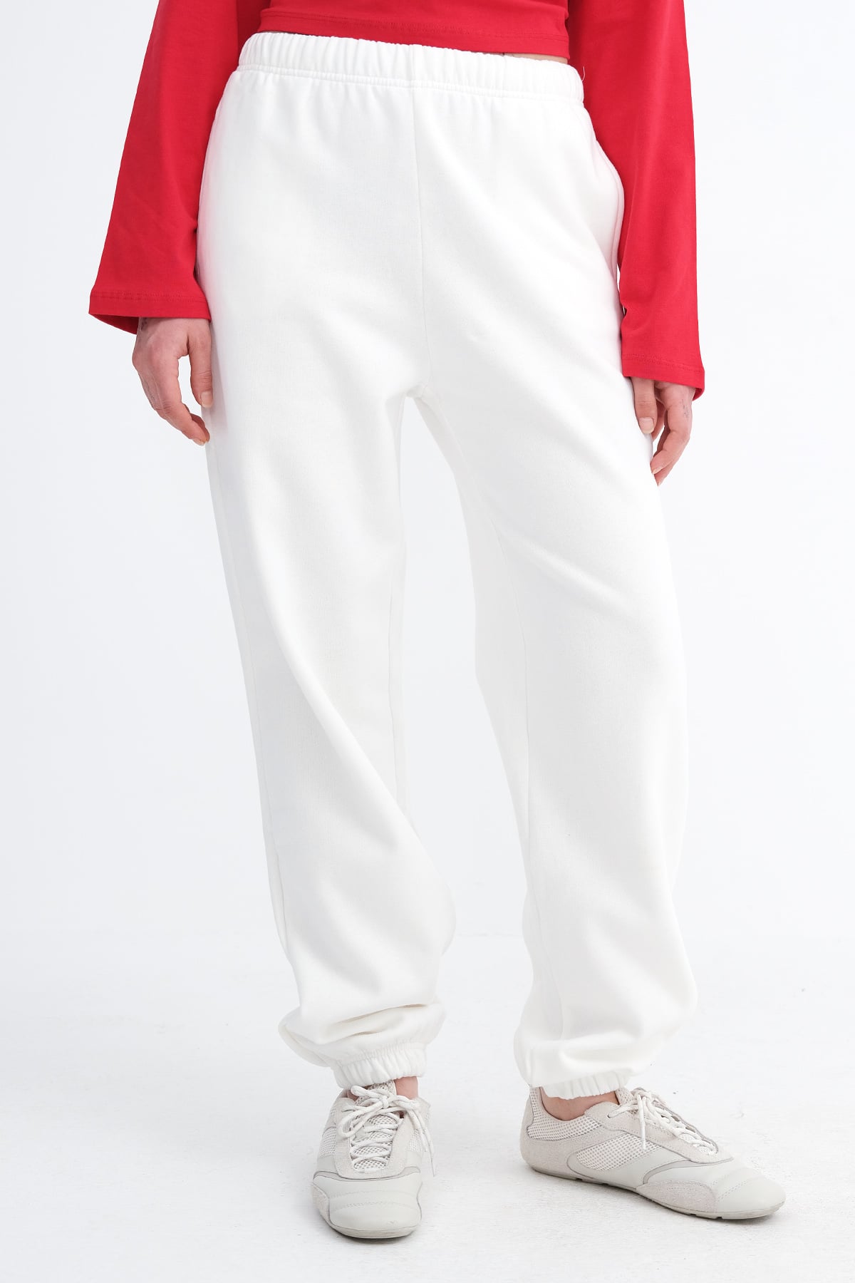 Ecru_Elasticated-Cuff-Fleece-Joggers-addax