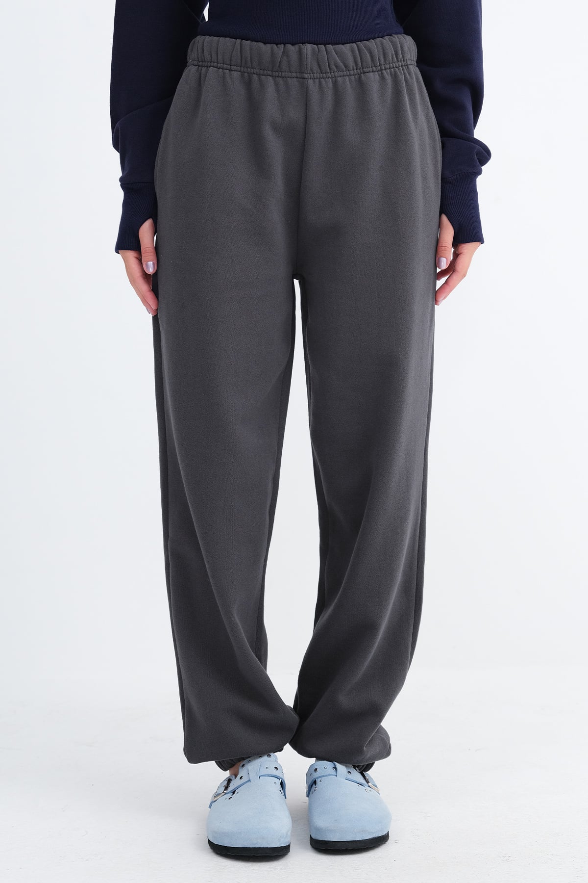 L.Charcoal_Elasticated-Cuff-Fleece-Joggers-addax