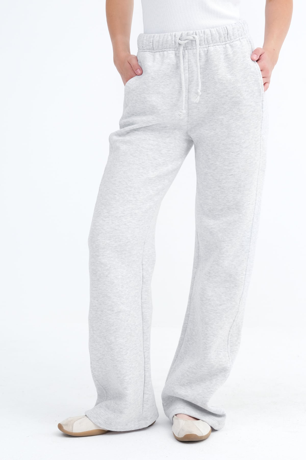 Snow-Melange_Elasticated-Waist-Fleece-Joggers-addax