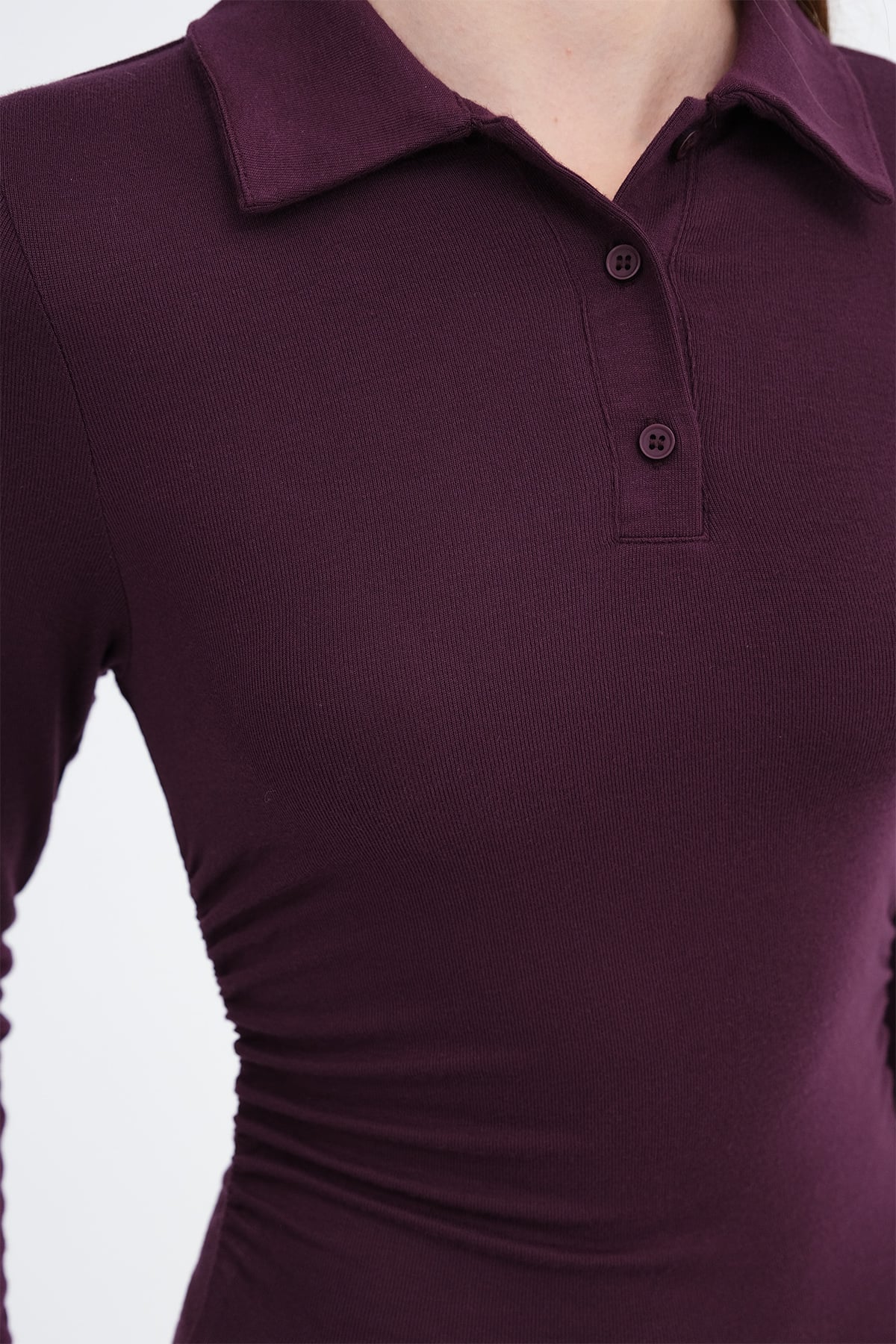 Gardenia_Polo-Collar-Ruched-Blouse-addax