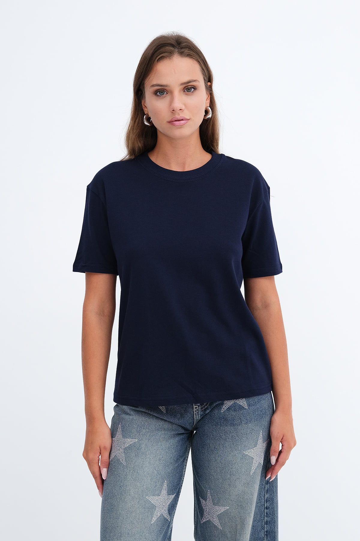 Dark-Night-Blue_Basic-T-shirt-P06047-addax